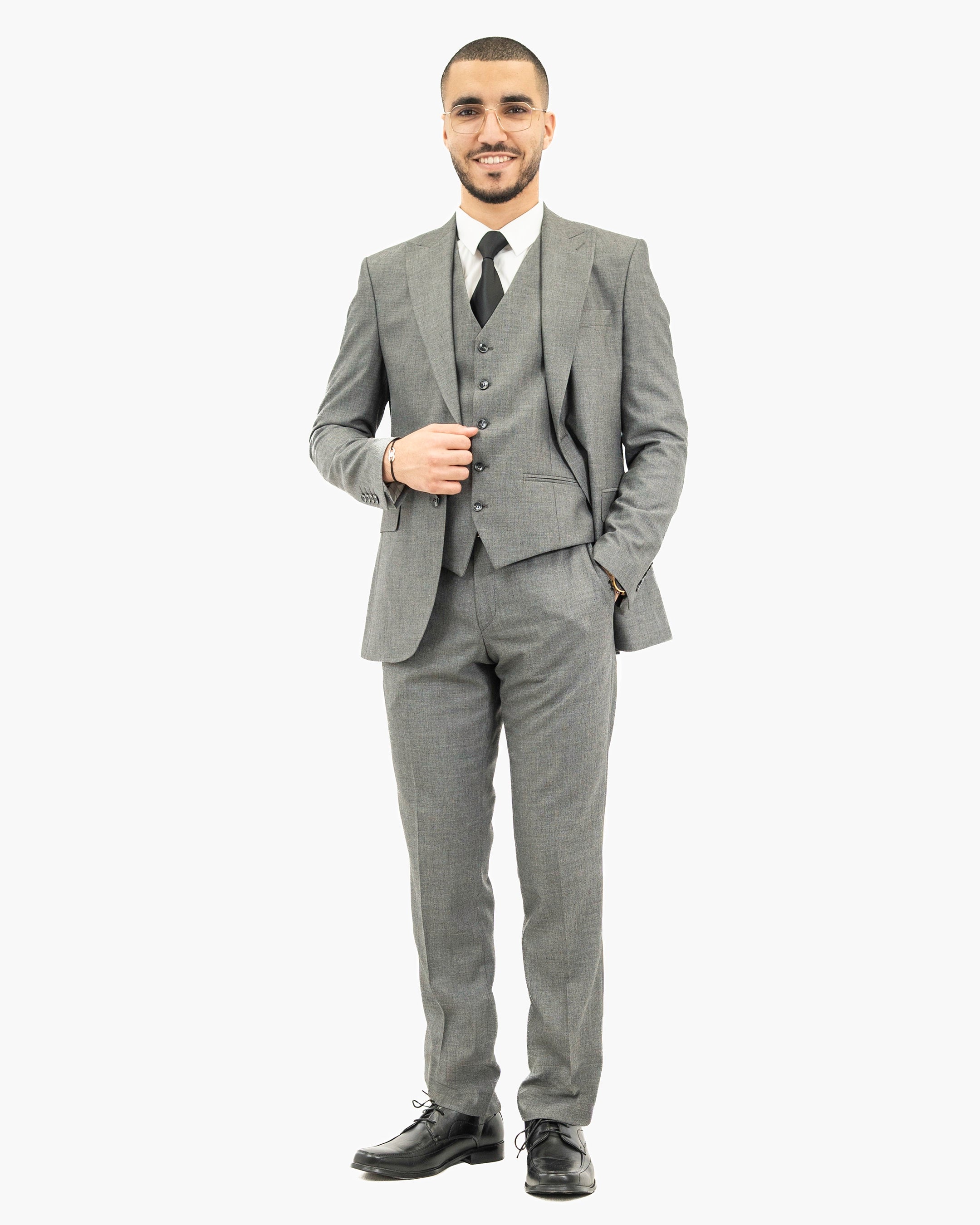 Hugo | Gray 3-Piece Tailored-Fit Suit