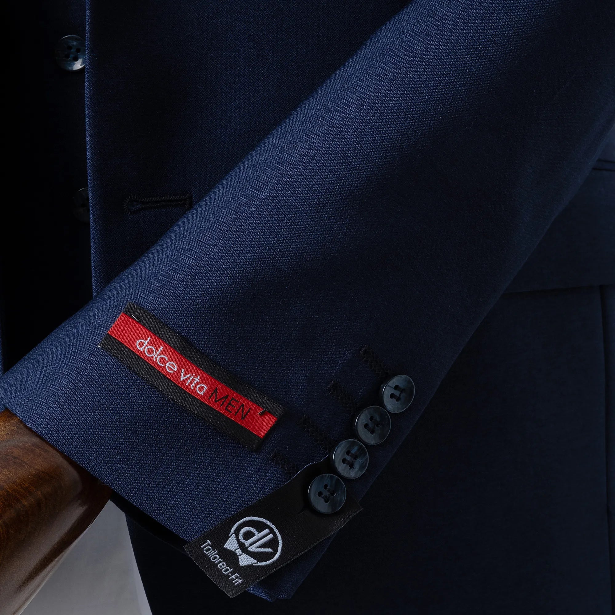 Calvin | Navy Blue 3-Piece Tailored-Fit Suit