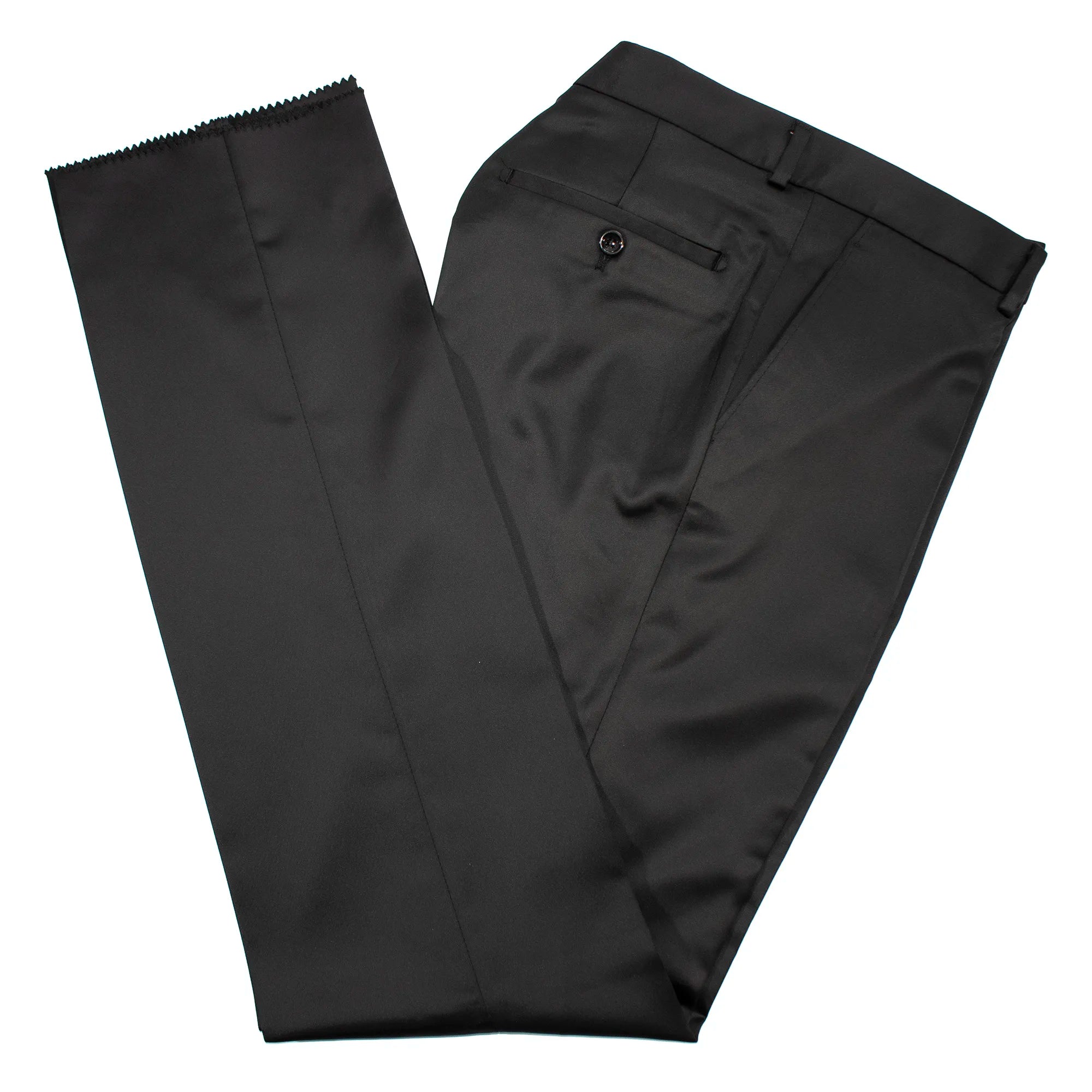 Navy Patterned 2-Piece Slim-Fit Tuxedo with Mandarin Collar