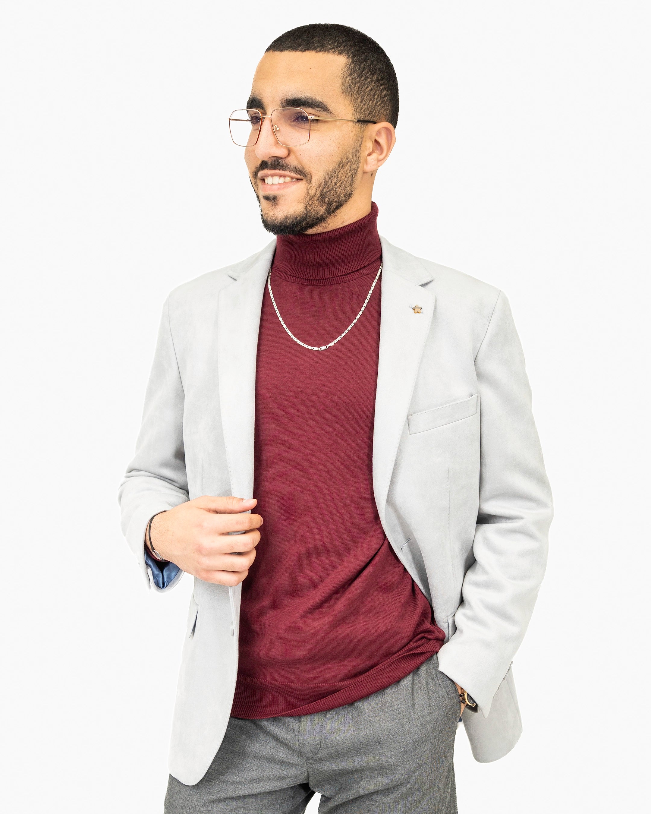 Suede Modern-Fit Sport Jacket