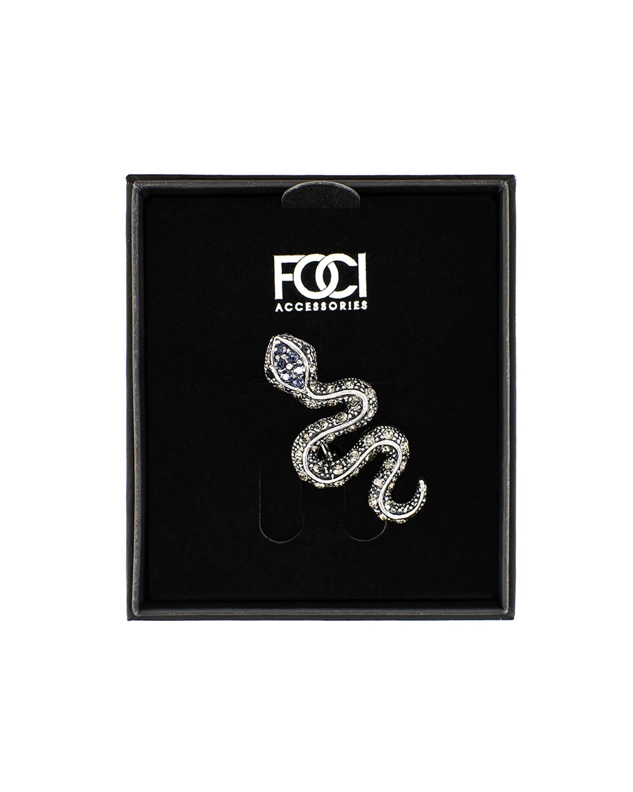 Crystal Snake Lapel Pin