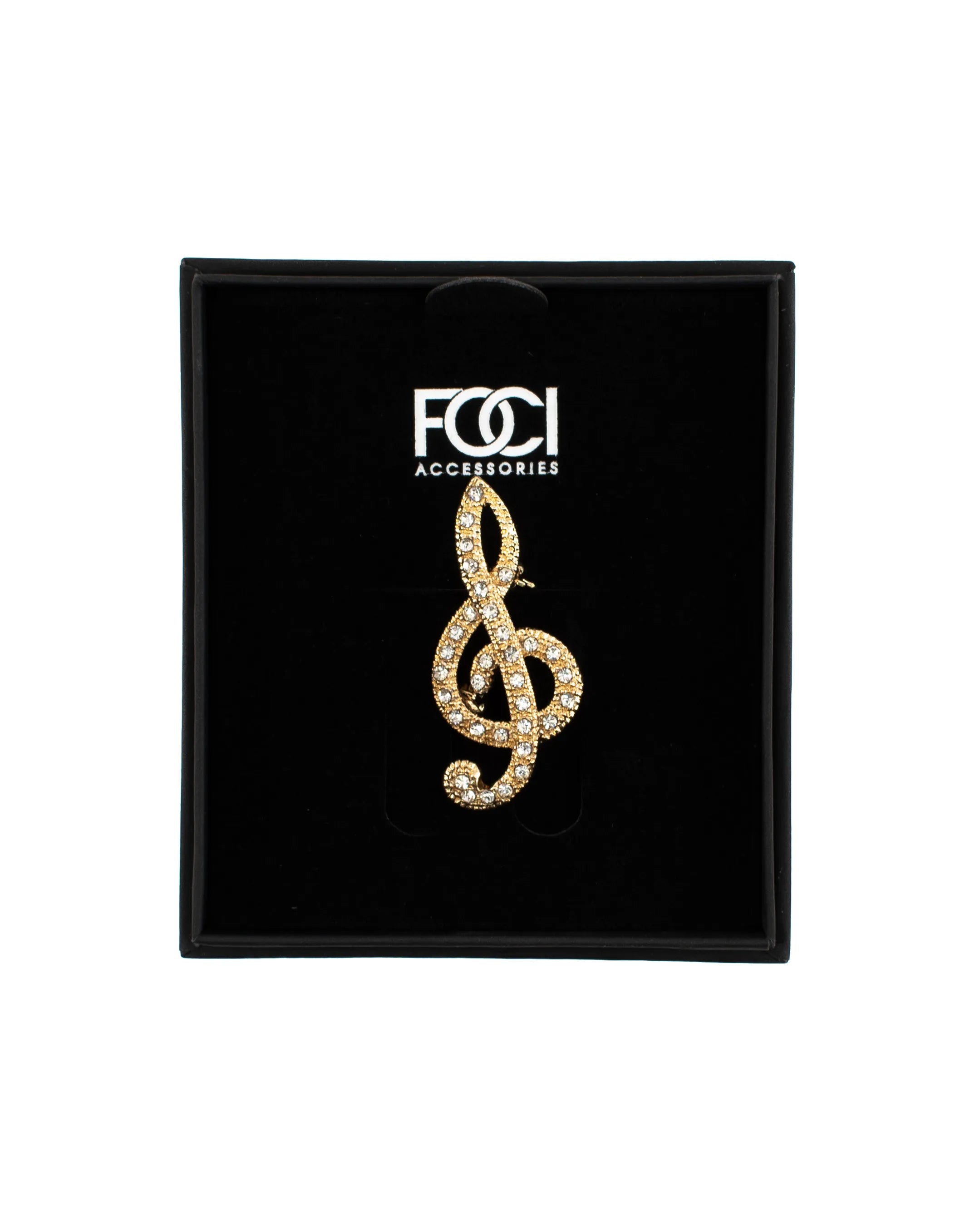Stylized Treble Clef Lapel Pin