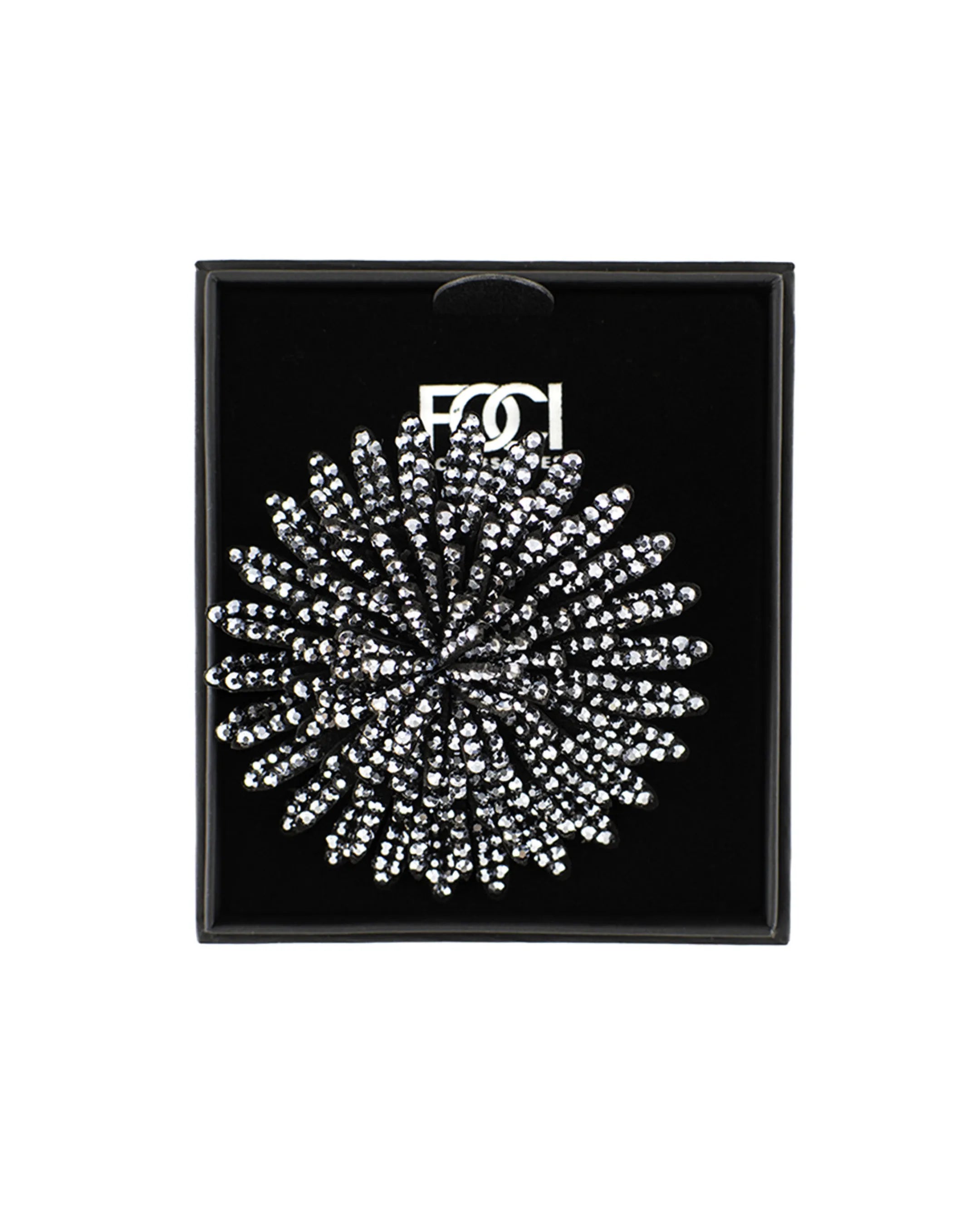 Large Crystal Starburst Lapel Pin