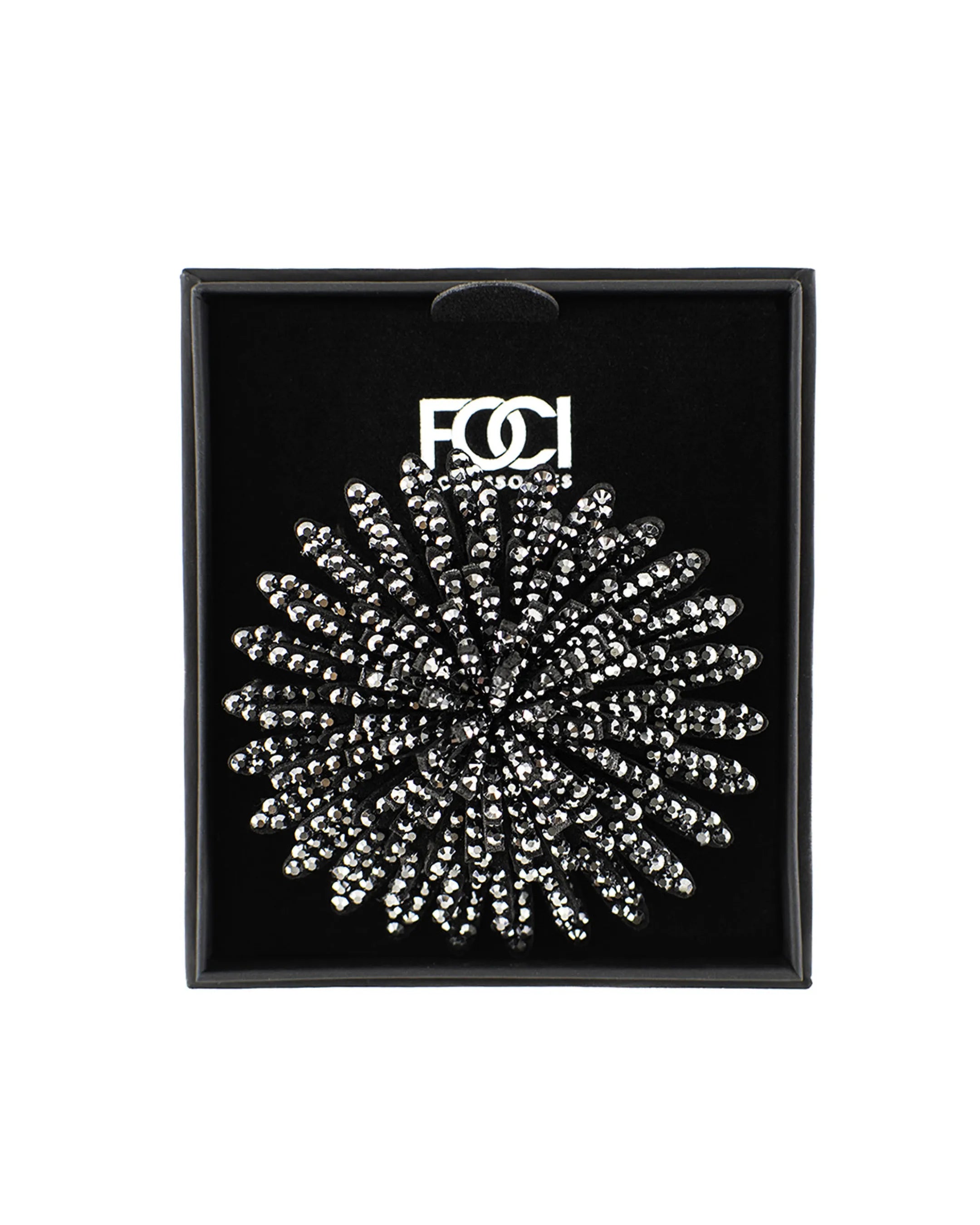 Large Crystal Starburst Lapel Pin