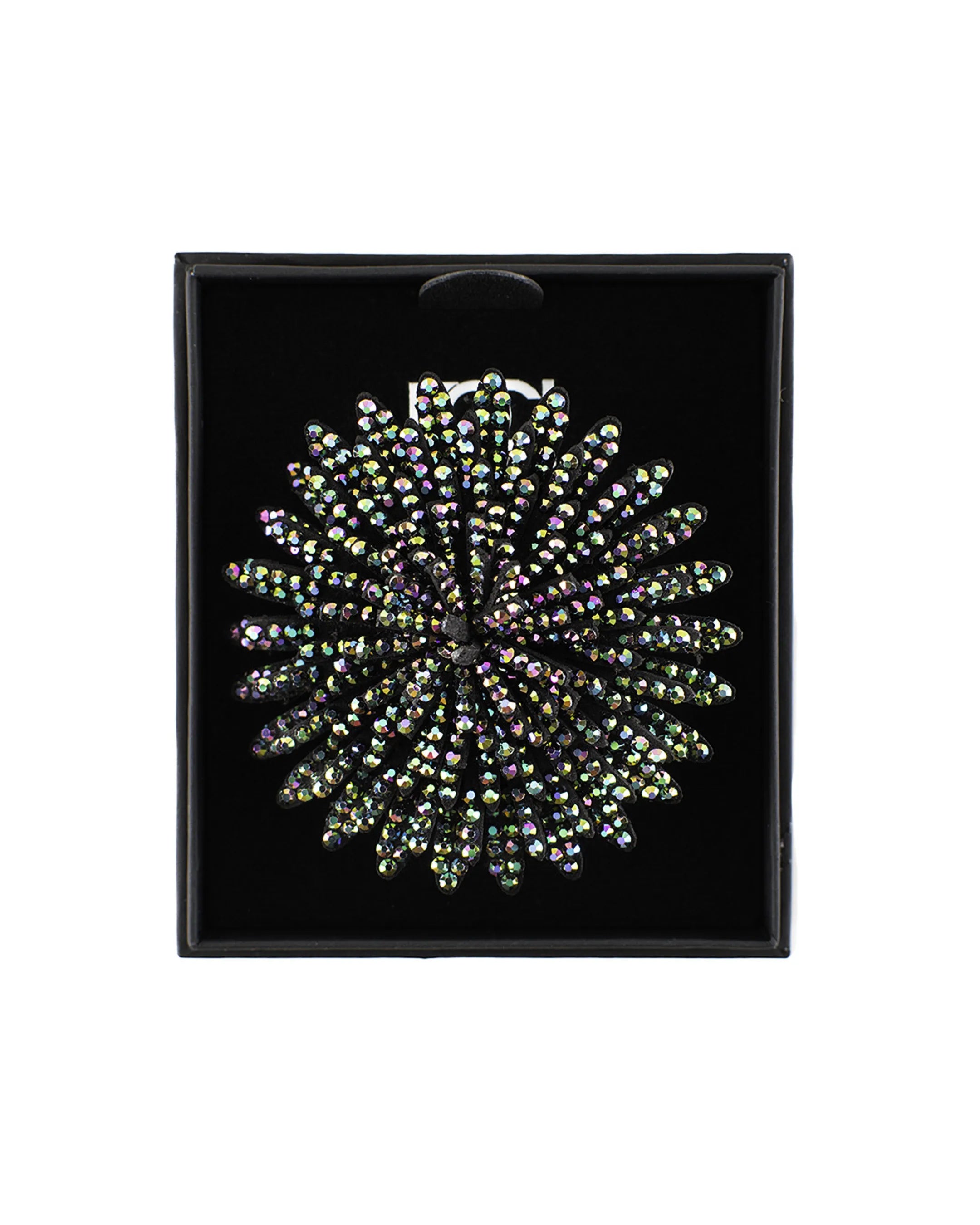 Large Crystal Starburst Lapel Pin