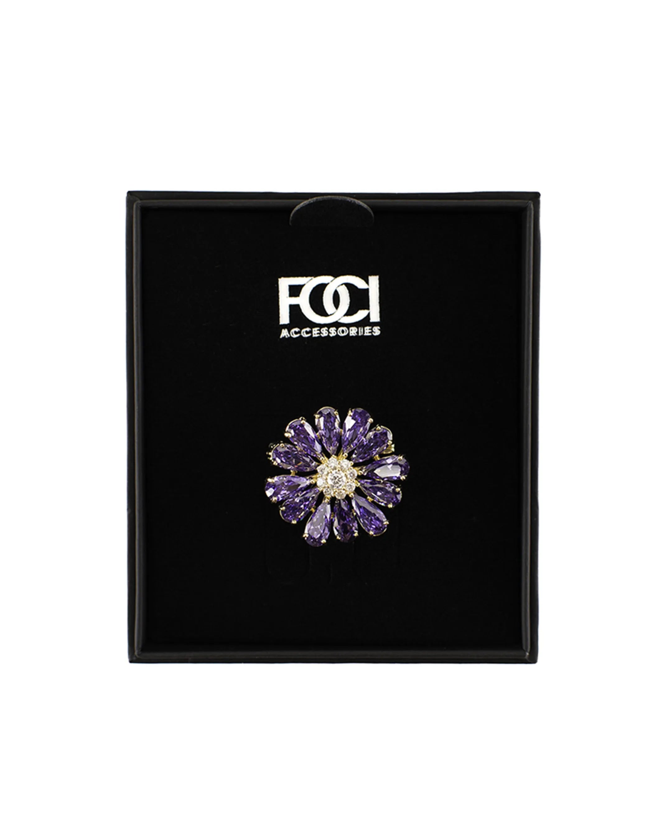Crystal Bloom Lapel Pin