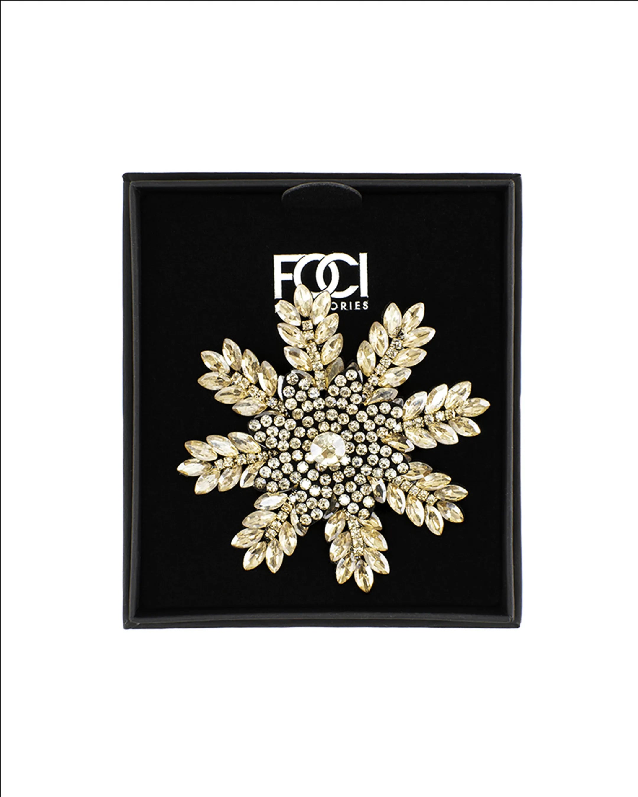 Crystal Snowflake Lapel Pin