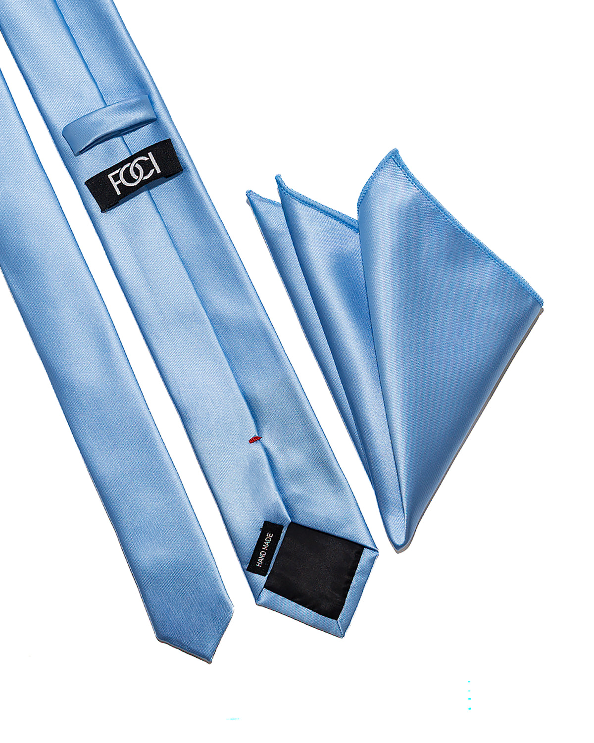 Slim Neckties with Pocket Square