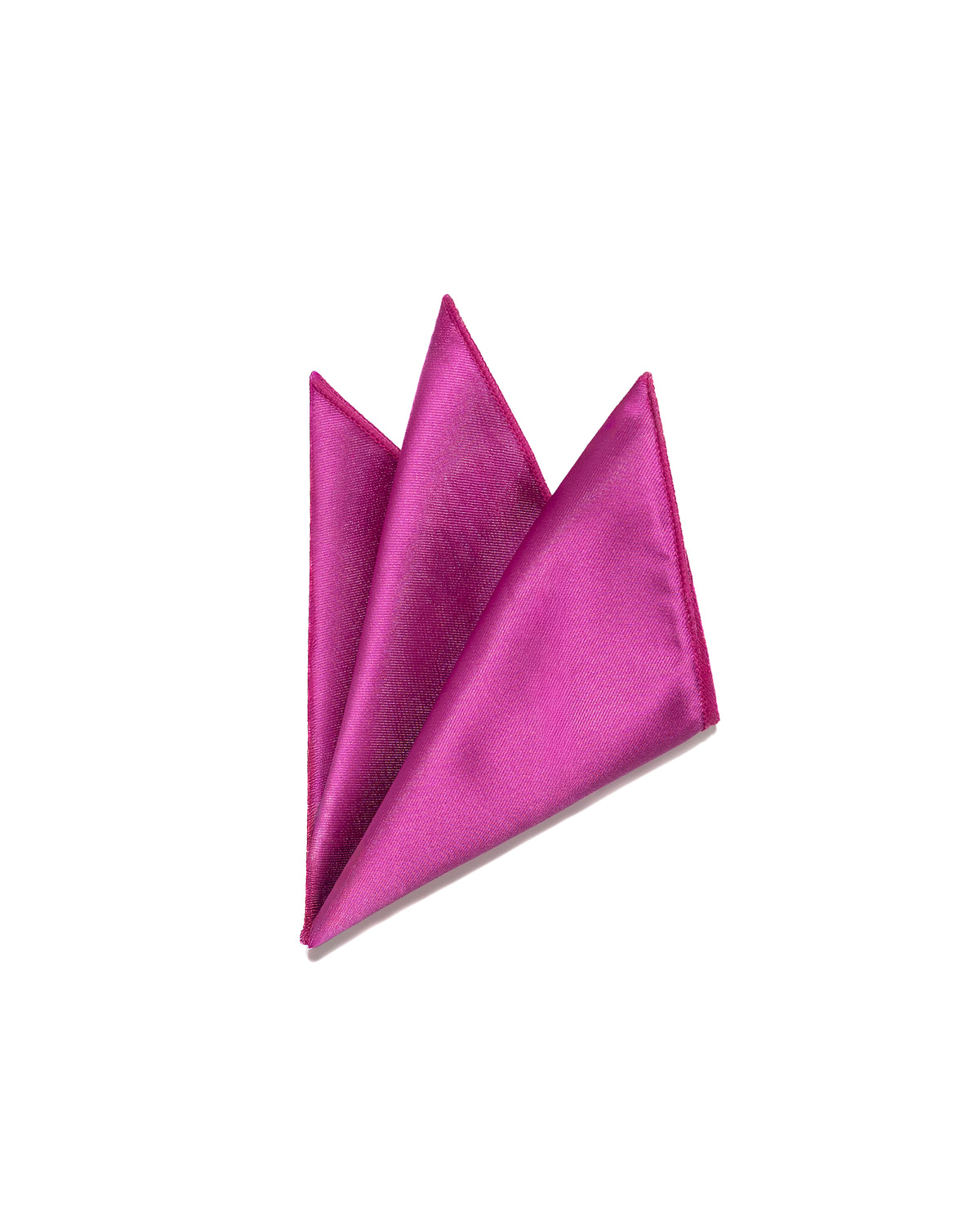 Radiant Orchid Slim Necktie with Pocket Square | Pocket Square Above View | Dolce Vesta