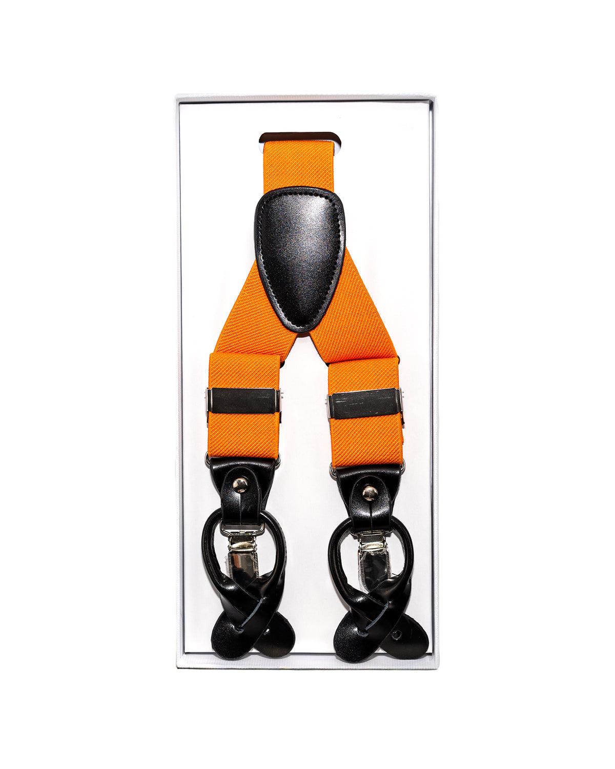 Orange FOCI Suspenders | Above in Package | Dolce Vesta