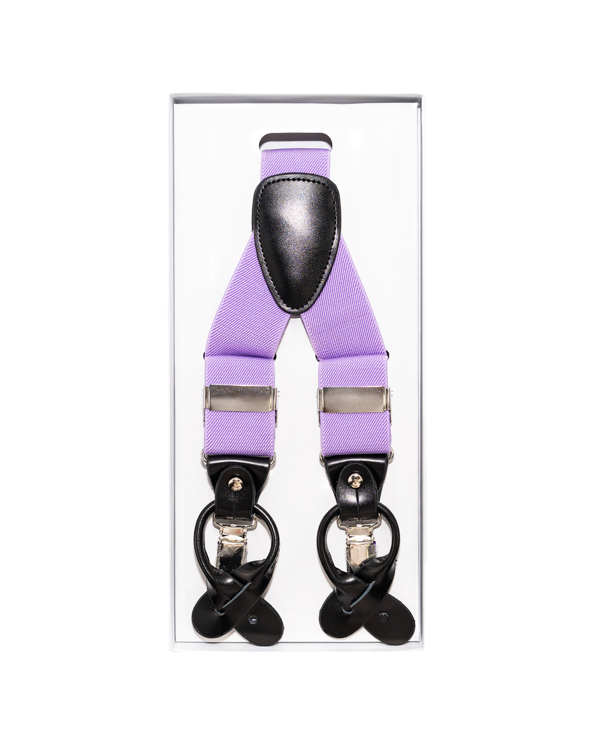 Pale Purple FOCI Suspenders | Above in Package | Dolce Vesta