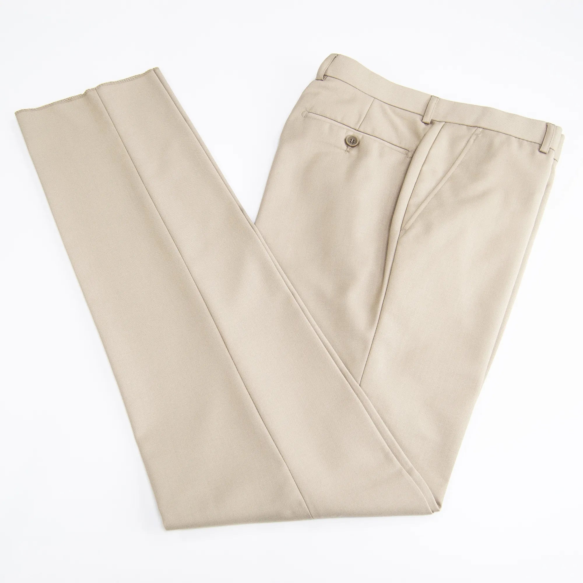 Beige Euro Slim-Fit Pants