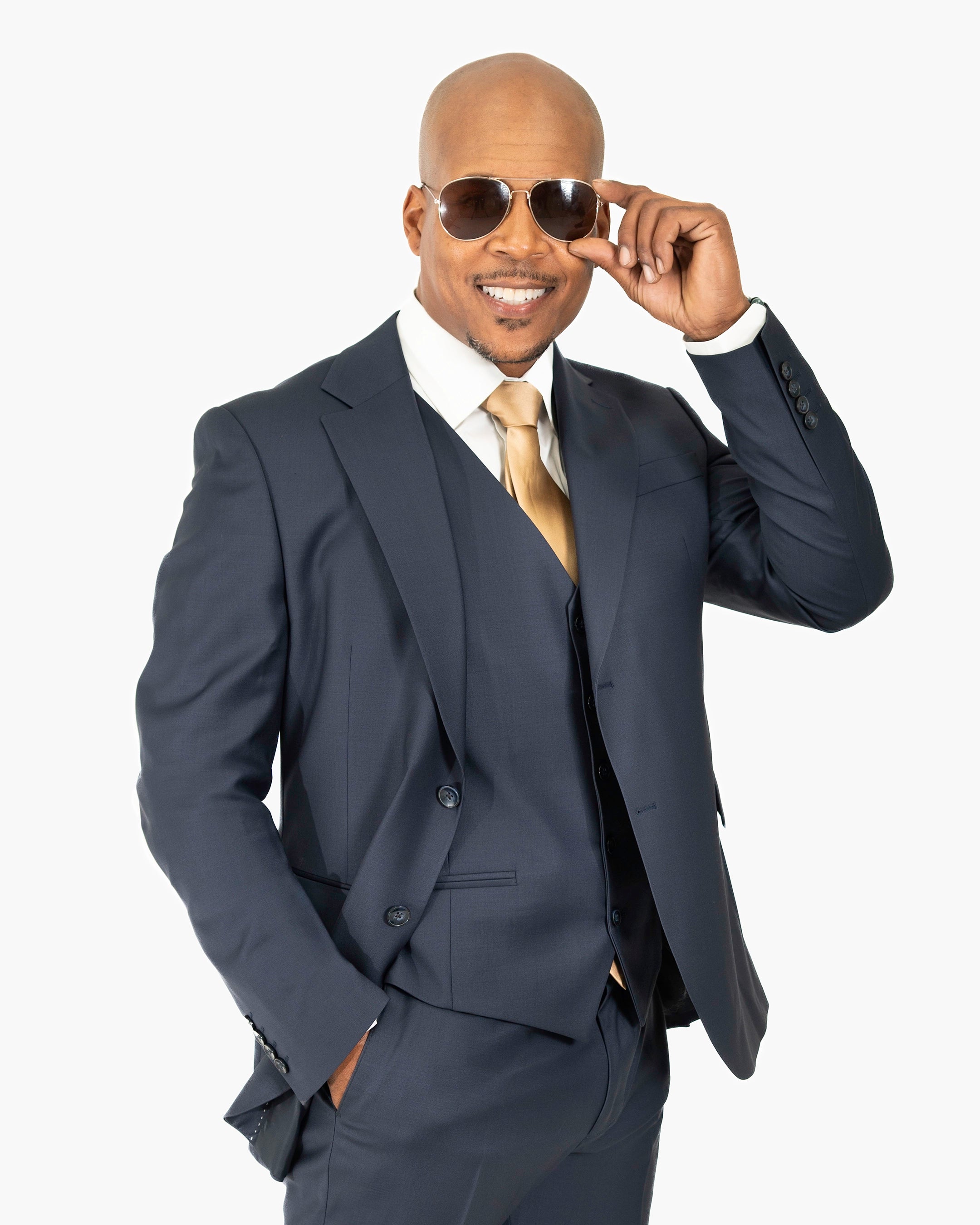 Gabriel | 3-Piece Tailored-Fit Wool Suit