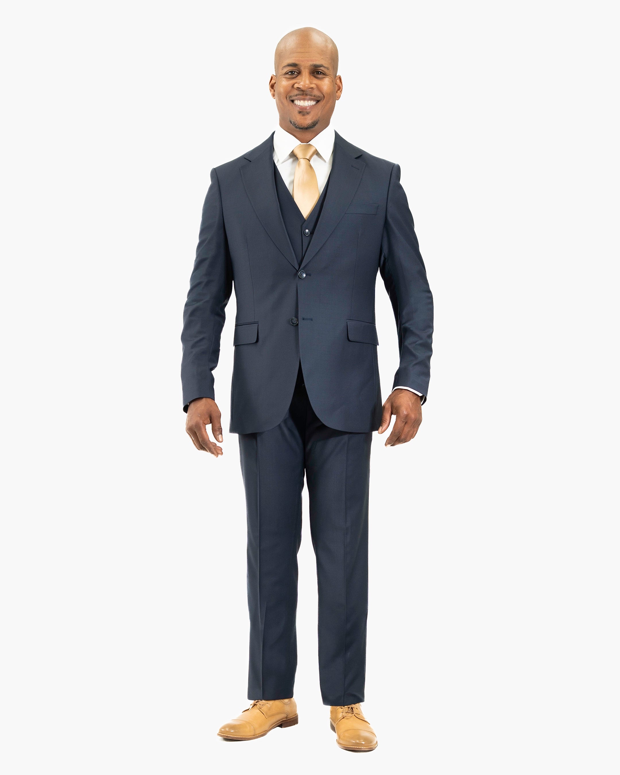 Gabriel | 3-Piece Tailored-Fit Wool Suit