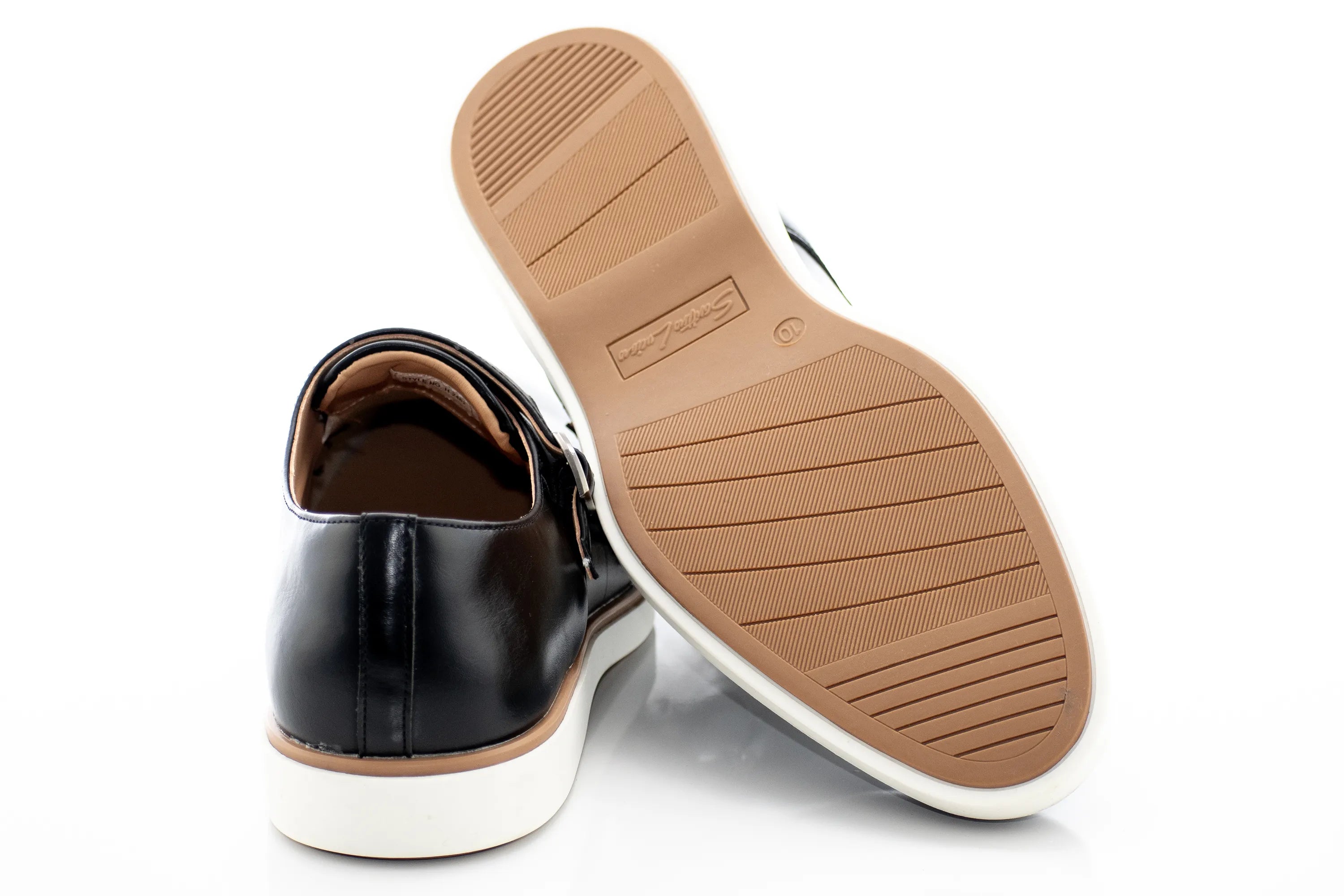 Black Hybrid Monk Strap