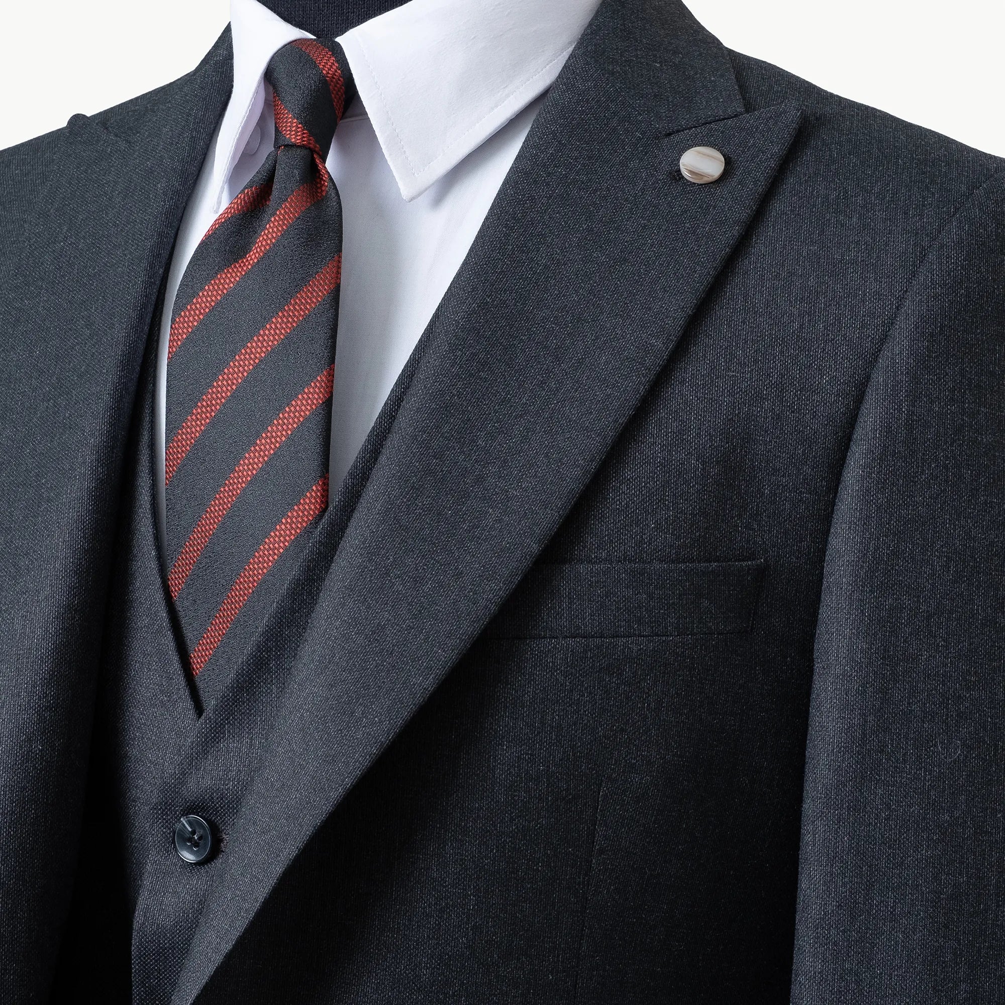 Hugo | Charcoal 3-Piece Tailored-Fit Suit