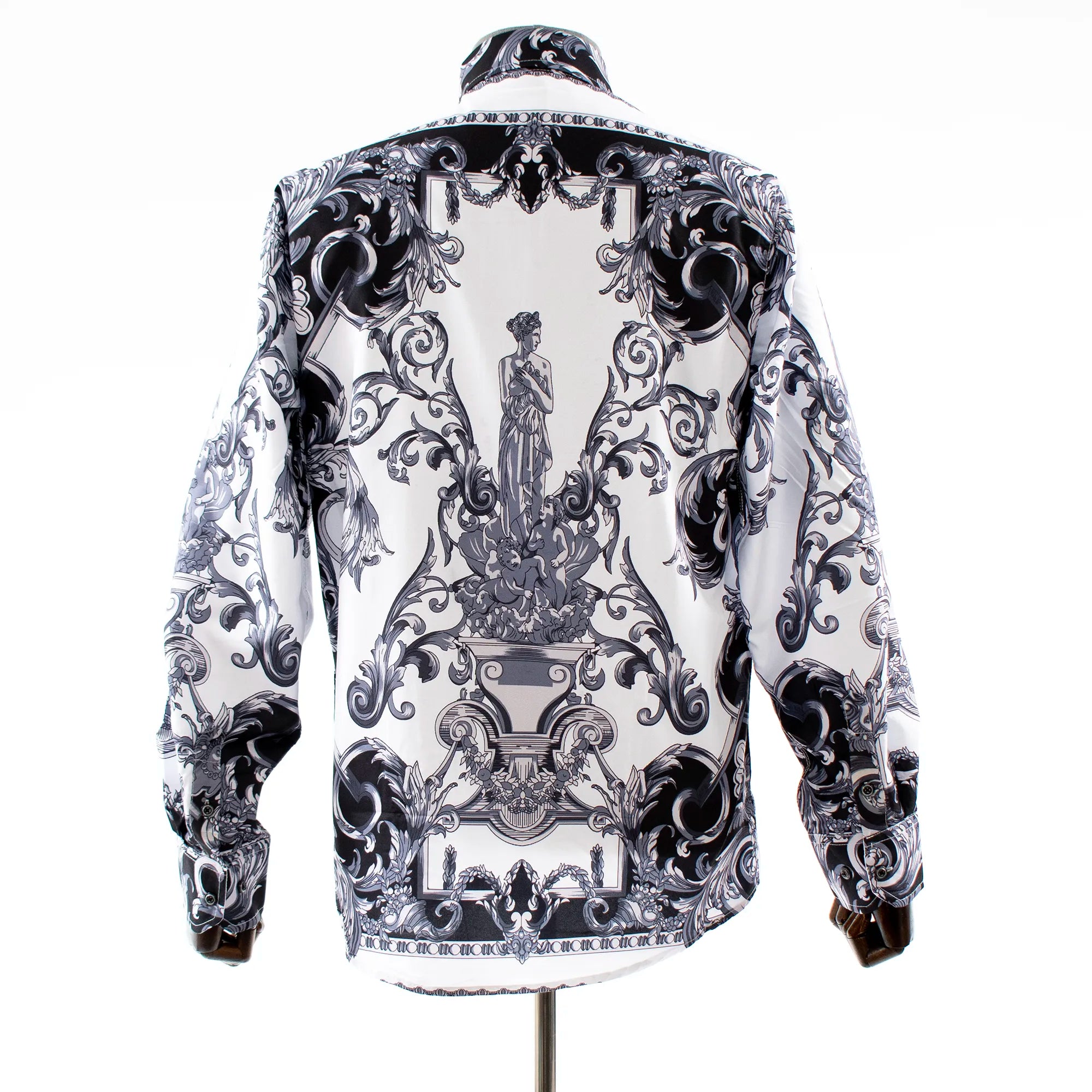 Charcoal Rhinestone Aphrodite Dress Shirt