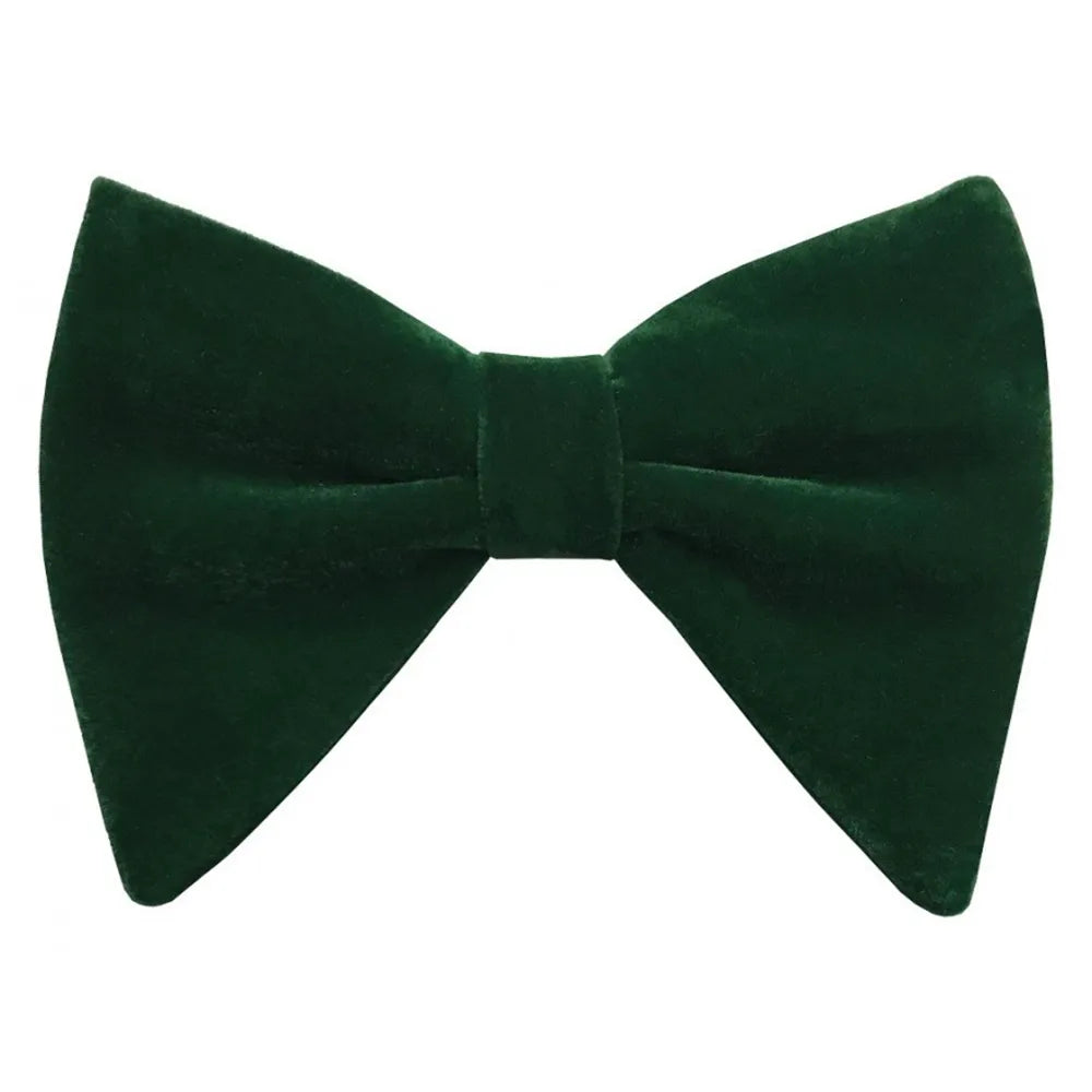 Velvet Butterfly Bow Tie with Matching Hankie