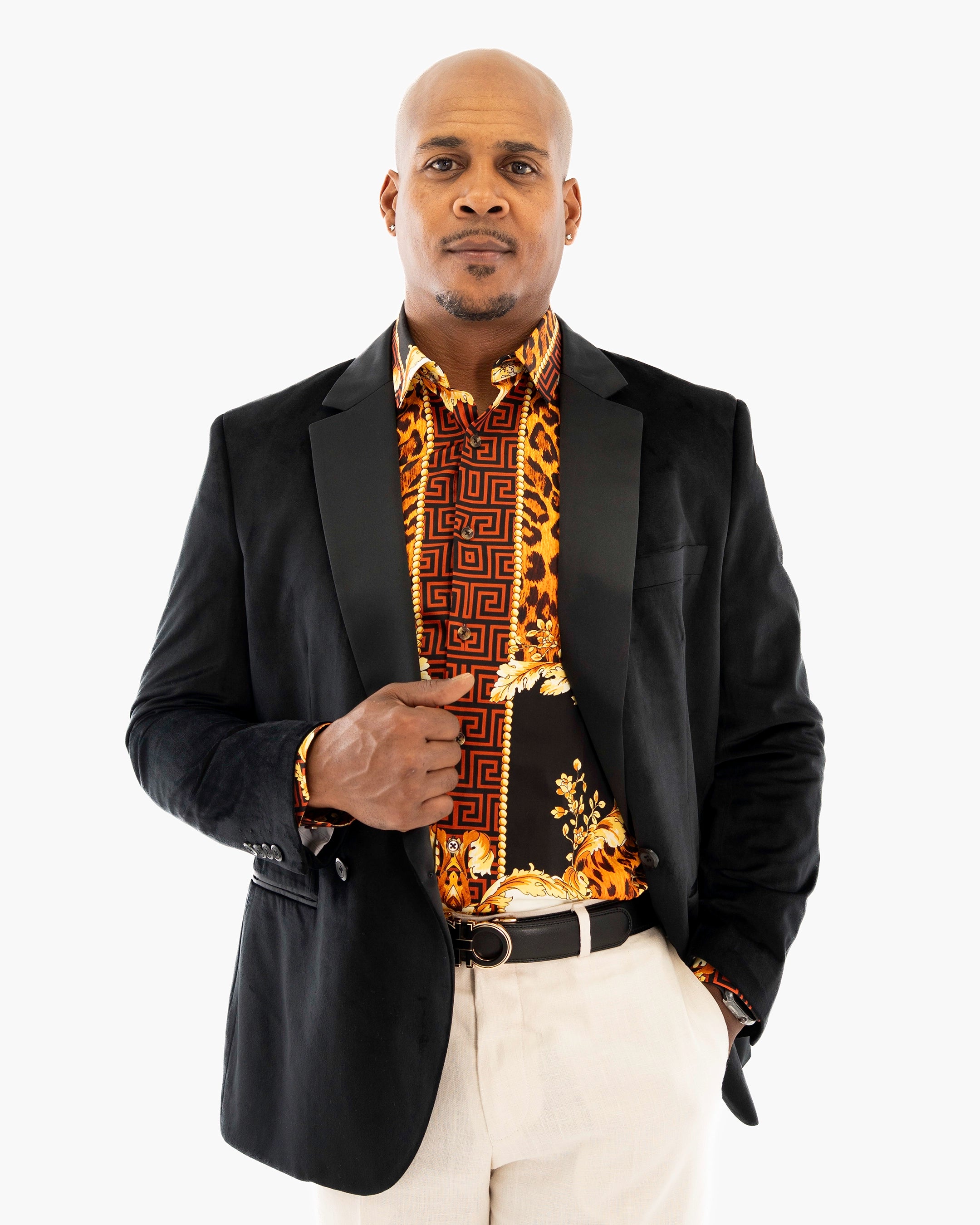 Black Velvet Modern-Fit Tuxedo Jacket