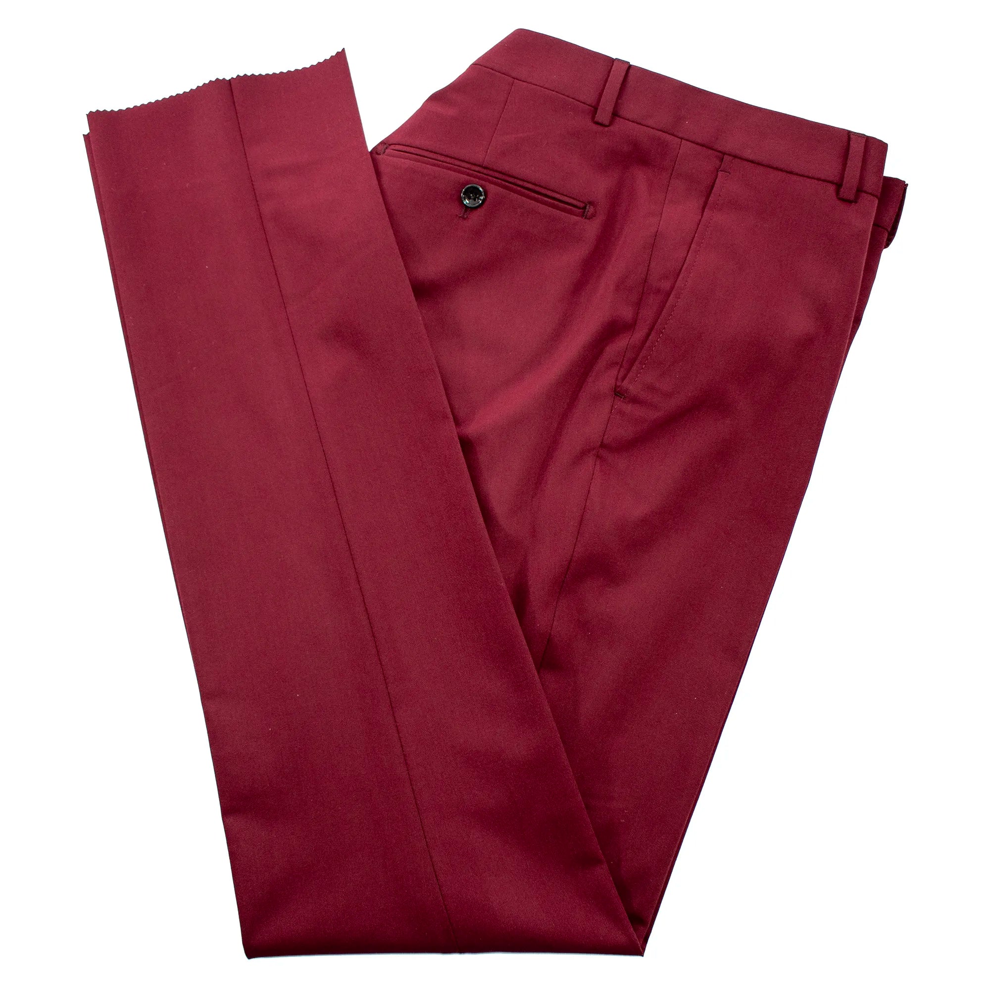 Men's Burgundy Western-Style 3-Piece Tailored-Fit Tuxedo