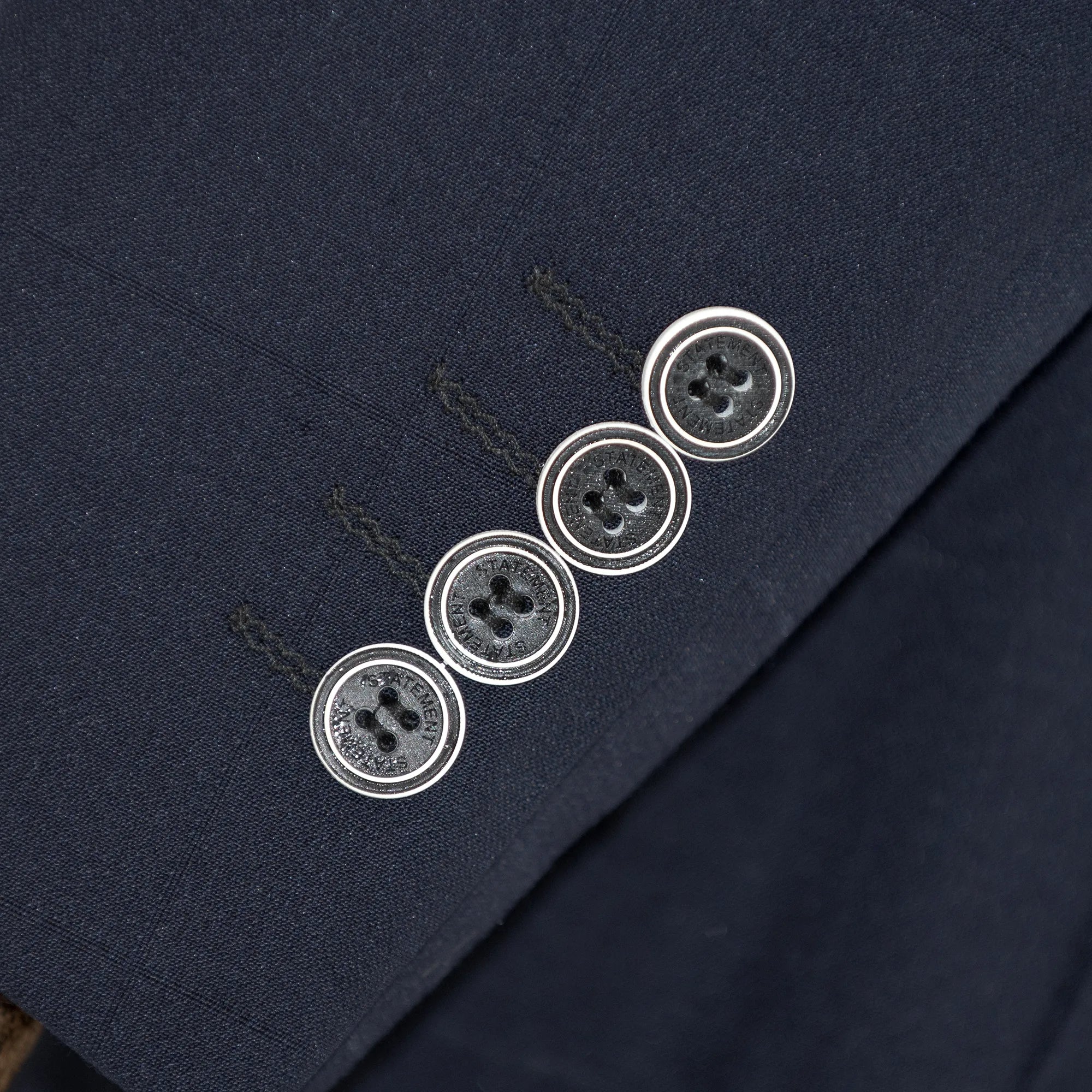 Navy on Navy Windowpane 2-Piece Tailored-Fit Suit