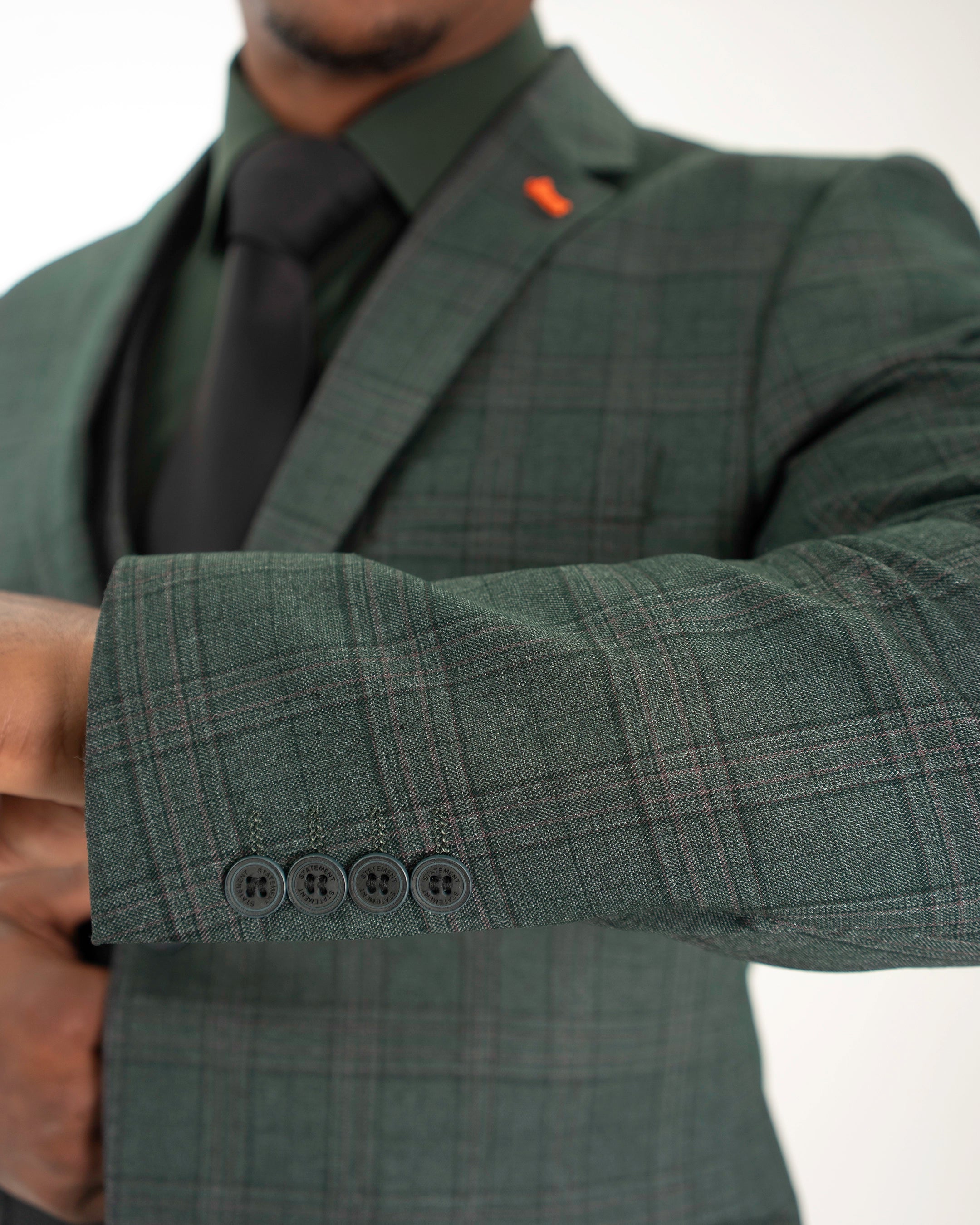 Tartan Plaid 3-Piece Tailored-Fit Suit