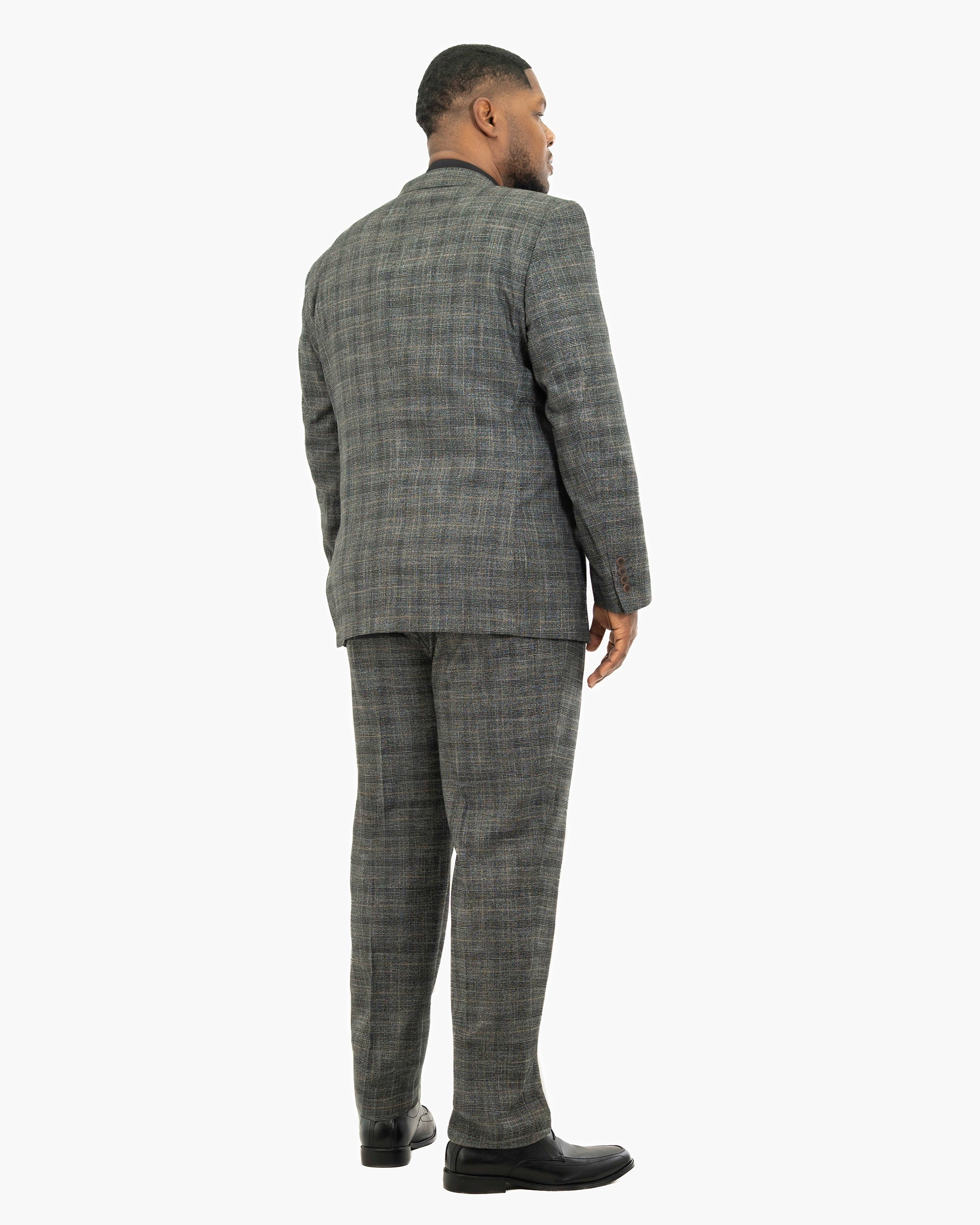 Gray Dupplin Check 2-Piece Tailored-Fit Suit