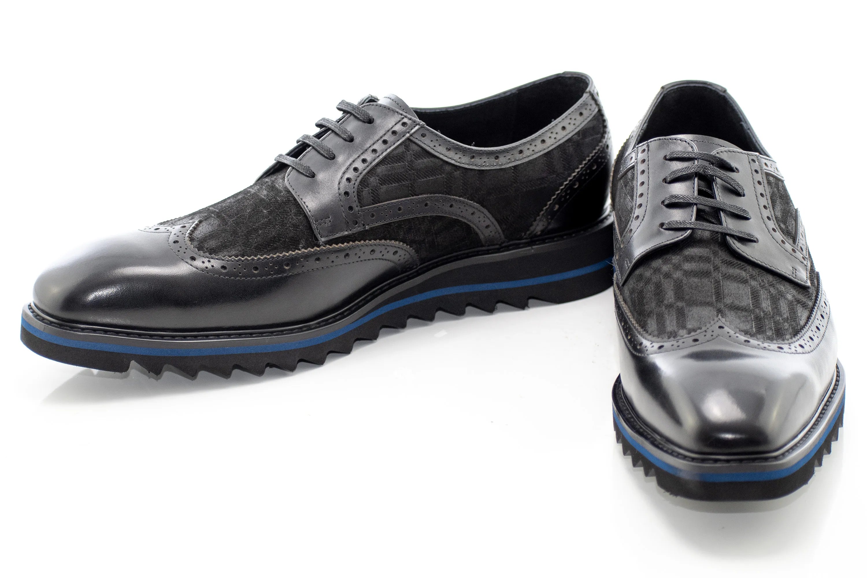 Brogued Leather Derby Dress Sneaker