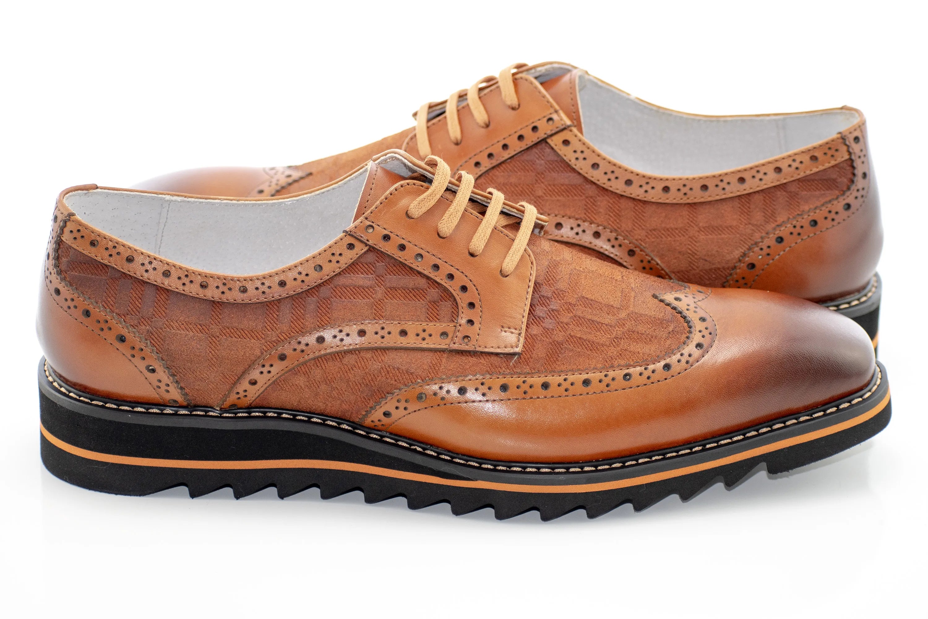 Brogued Leather Derby Dress Sneaker