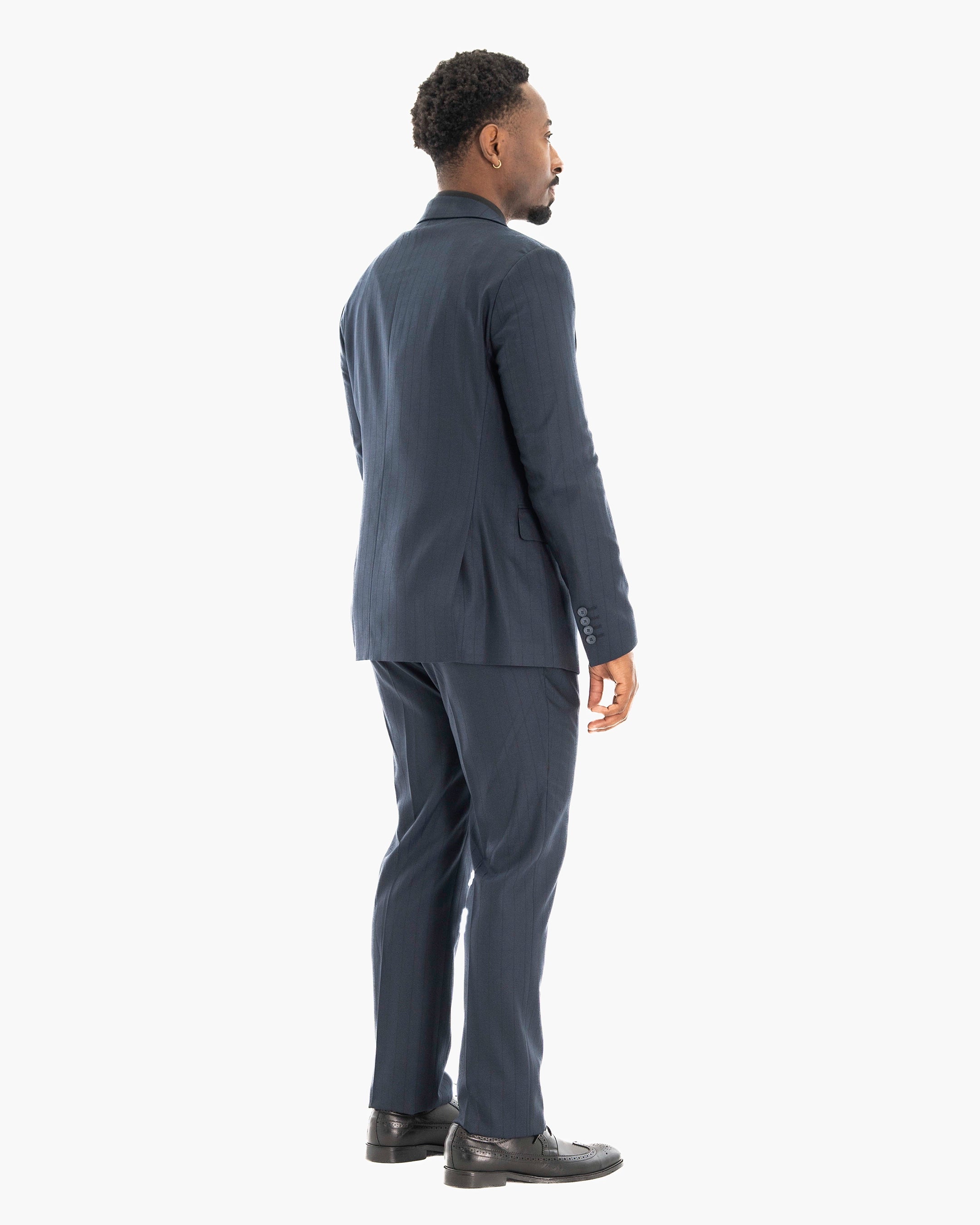 Russell | Pinstriped 3-Piece Tailored-Fit Suit