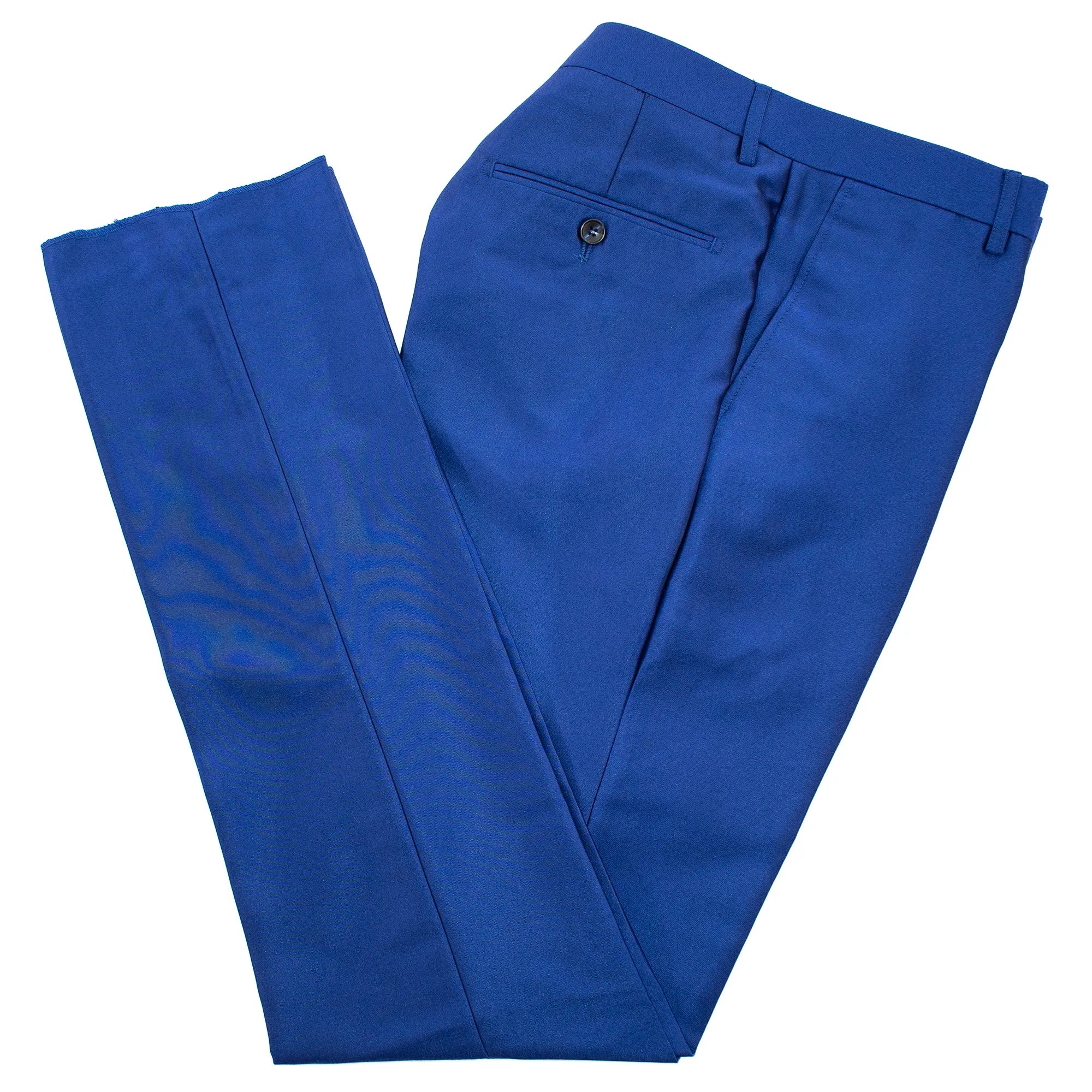 Men's Royal Blue Sharkskin 2-Piece Slim-Fit Suit