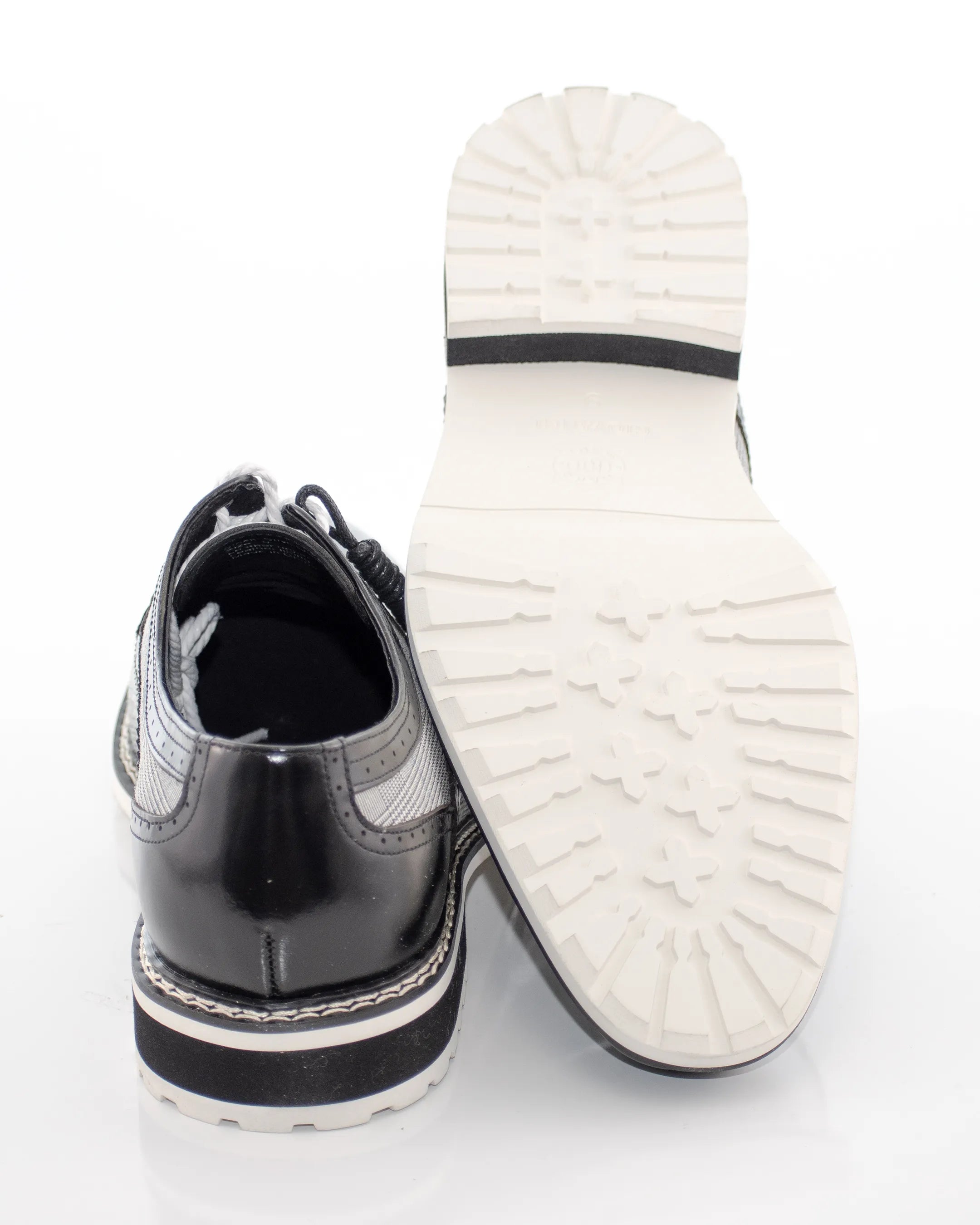 Glen Check Cap-Toe Dress Shoe