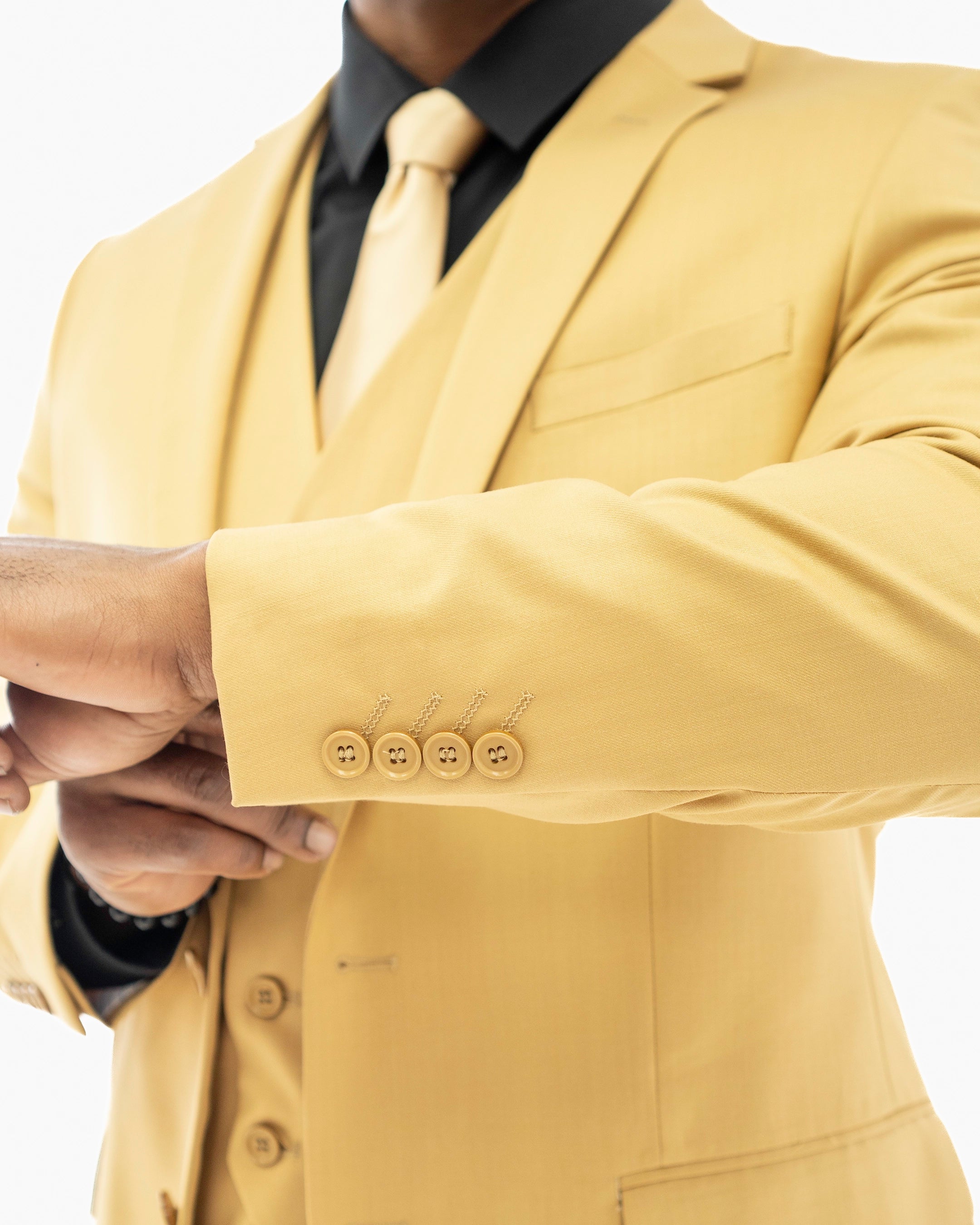 Camel Stretch 3-Piece Slim-Fit Suit