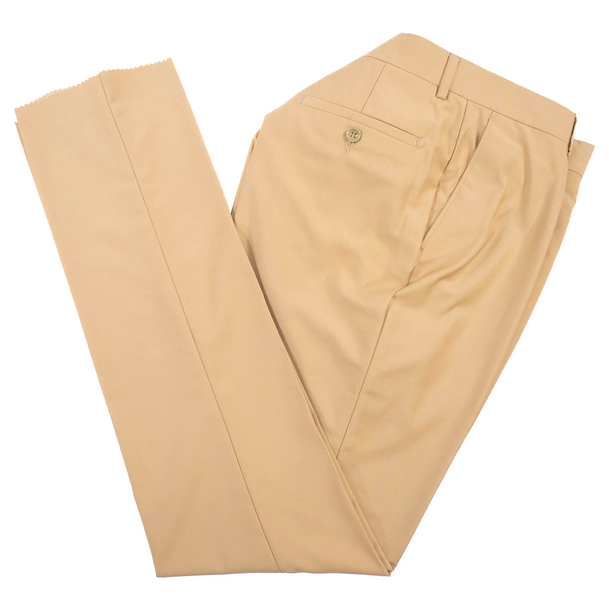 Men's Beige 2-Piece Tailored-Fit Suit With Peak Lapels And Gold Buttons
