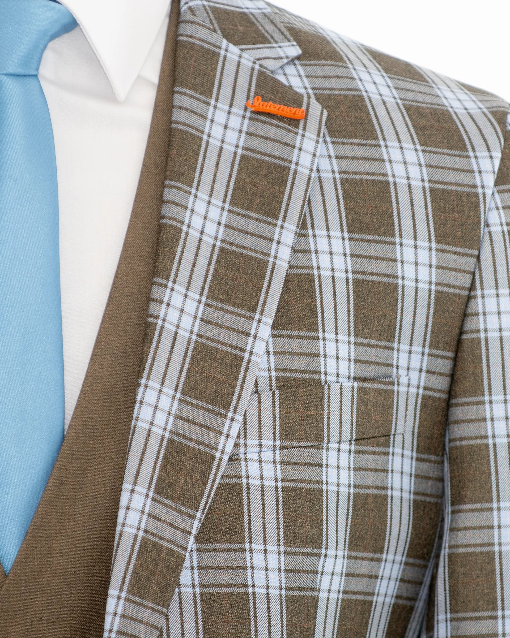 Royal Stewart Plaid 3-Piece Tailored-Fit Suit