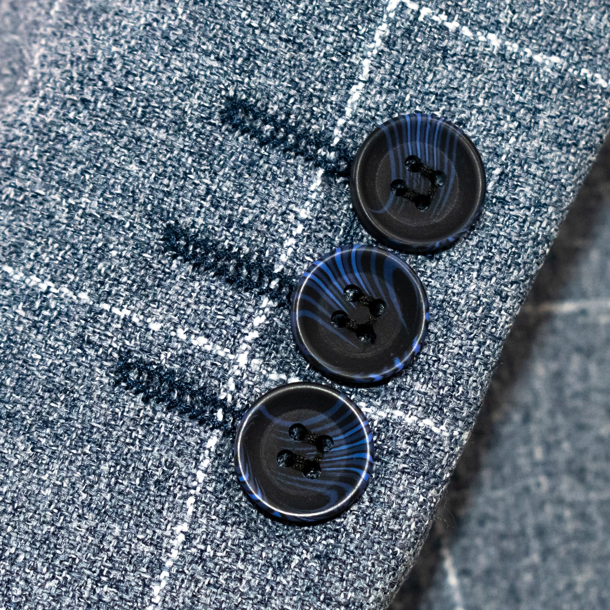 Kid's Gray WIndowpane Plaid 3-Piece Suit