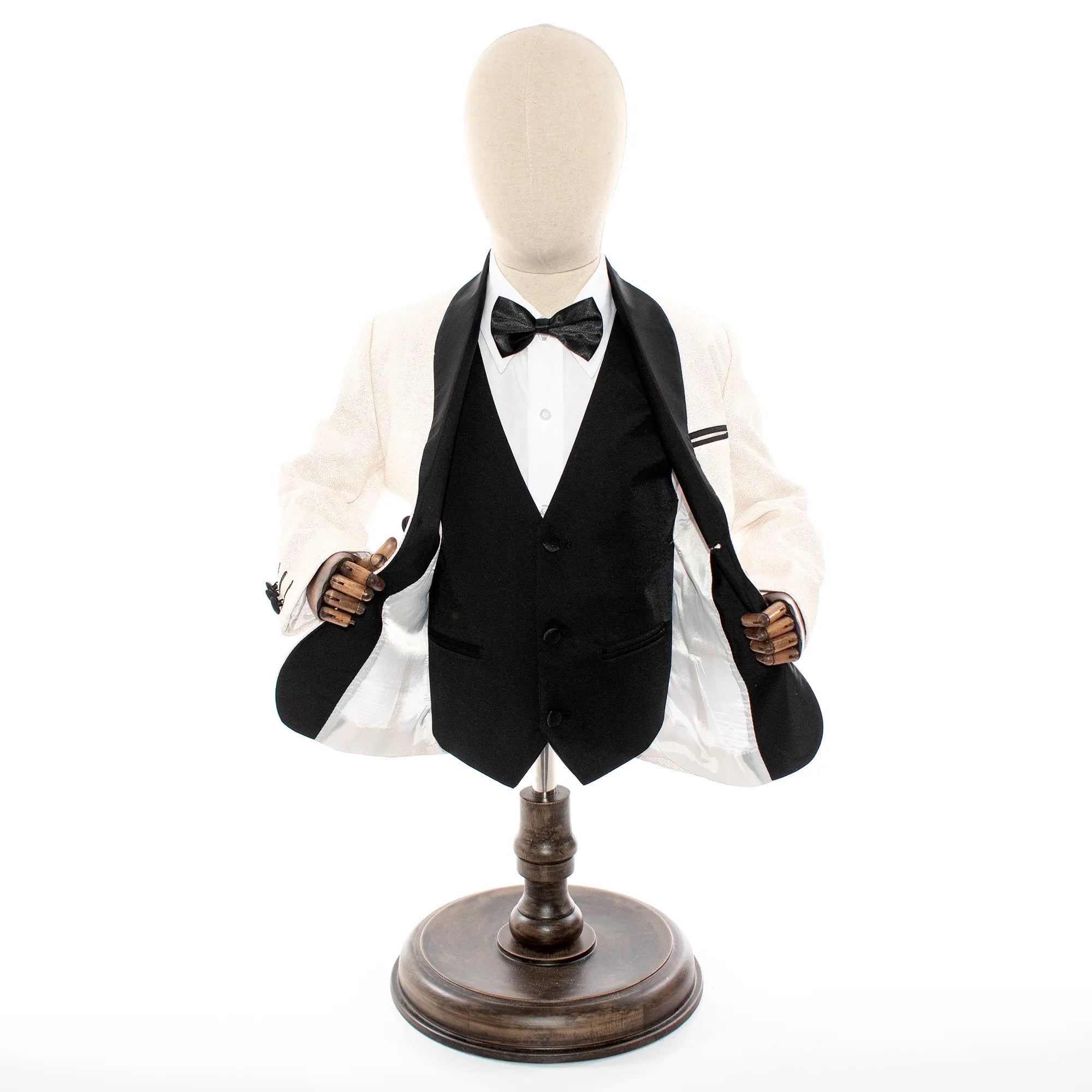 Kids' Champagne Glitter Tuxedo