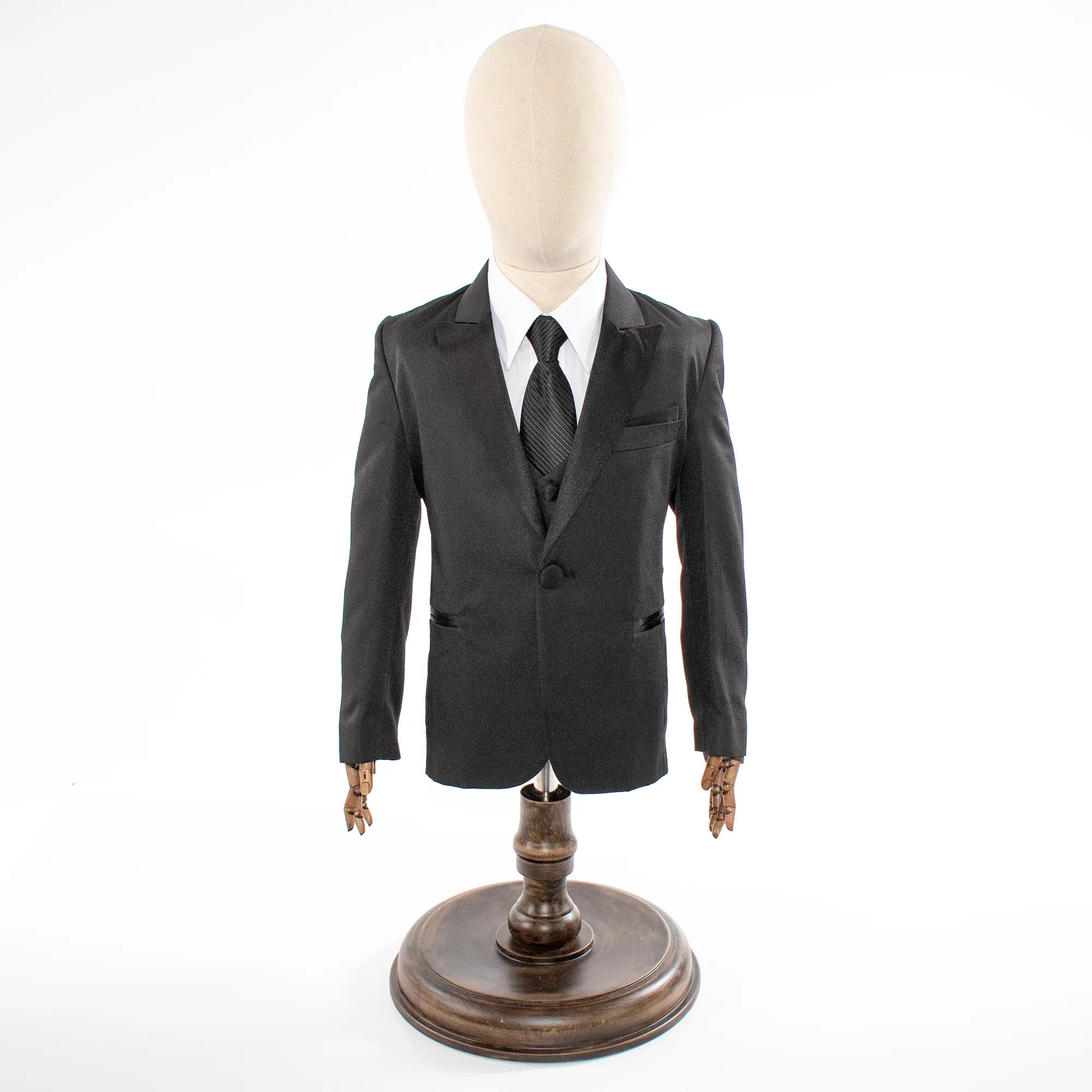 Kids' Black 3-Piece Suit