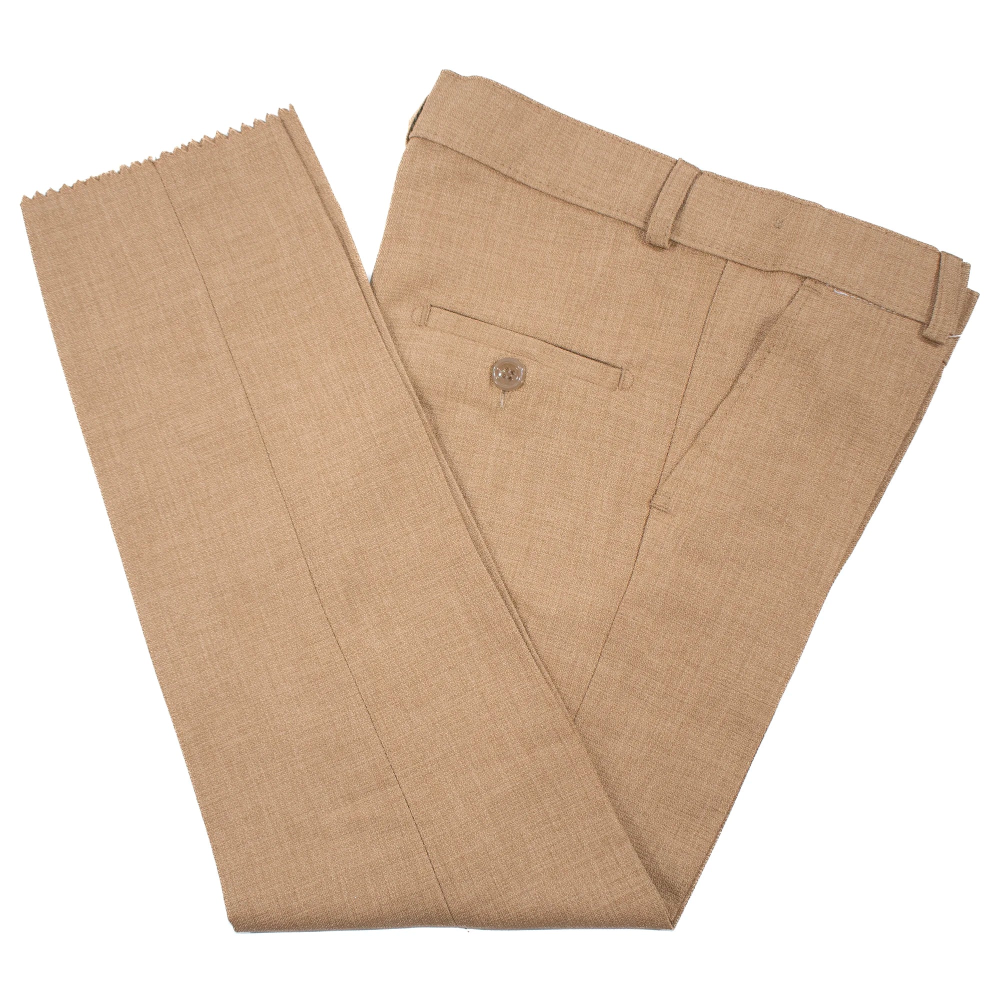 Kids' Khaki Twill 3-Piece Suit
