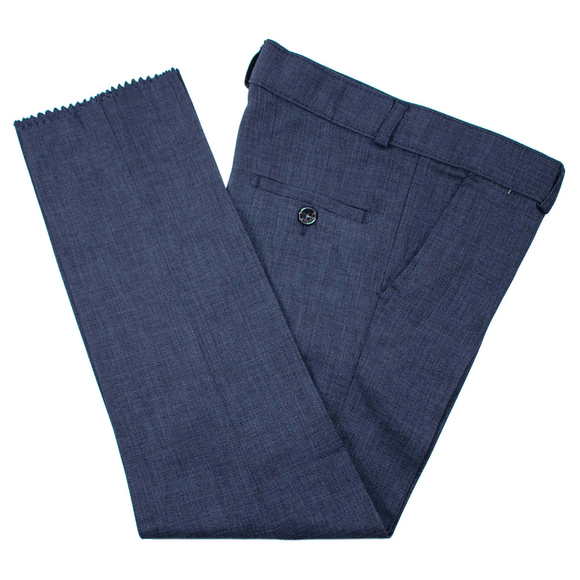 Kids' Navy Blue Twill 3-Piece Suit