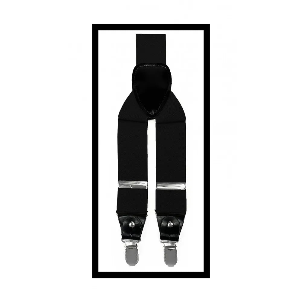 Convertible Clip & Button Suspenders