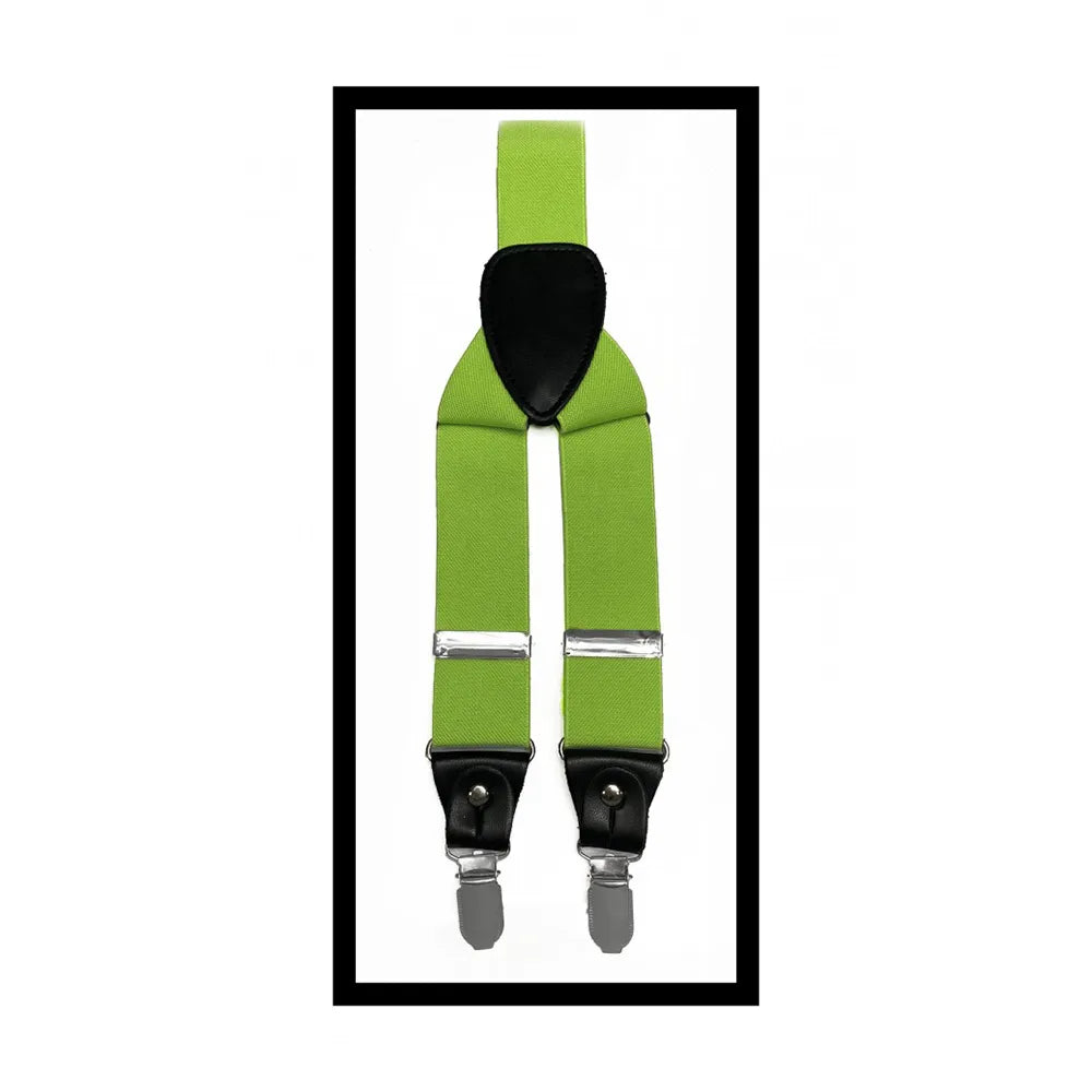 Convertible Clip & Button Suspenders