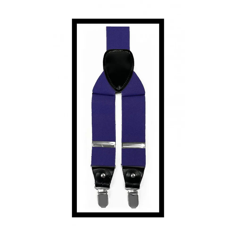 Convertible Clip & Button Suspenders