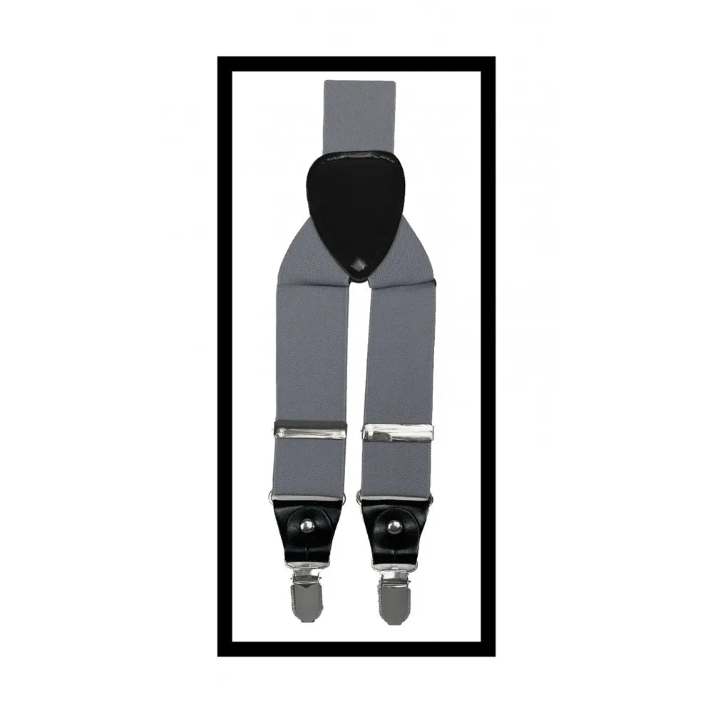 Convertible Clip & Button Suspenders