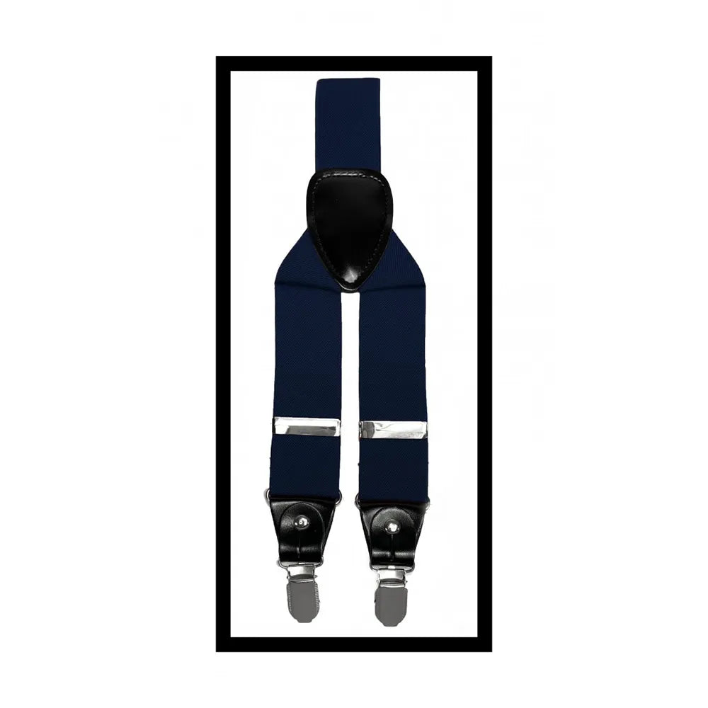 Convertible Clip & Button Suspenders
