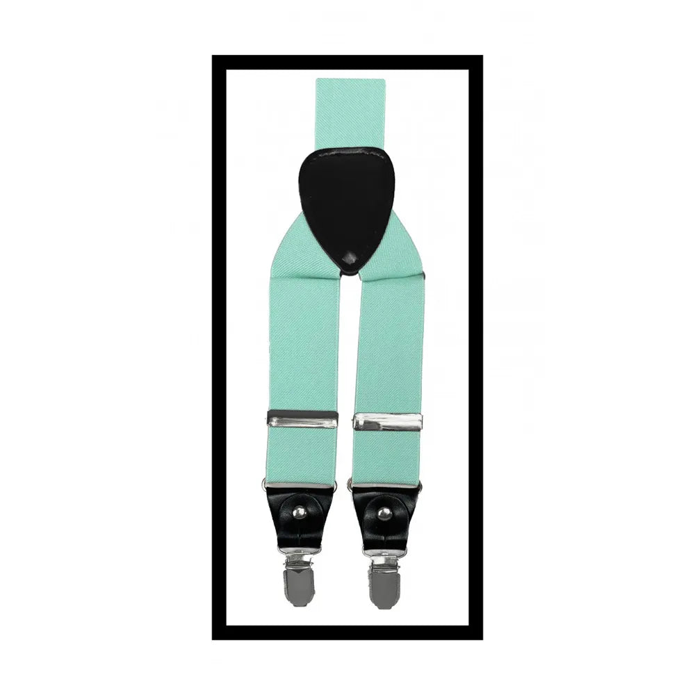 Convertible Clip & Button Suspenders