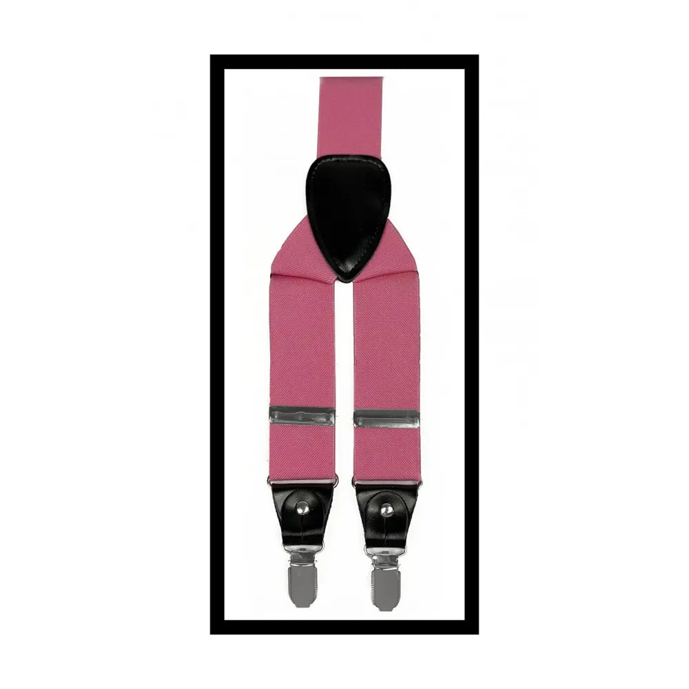 Convertible Clip & Button Suspenders