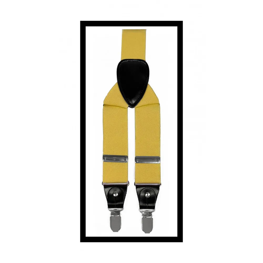 Convertible Clip & Button Suspenders