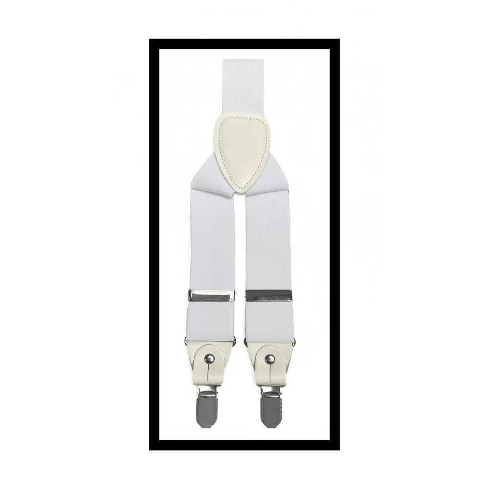 Convertible Clip & Button Suspenders