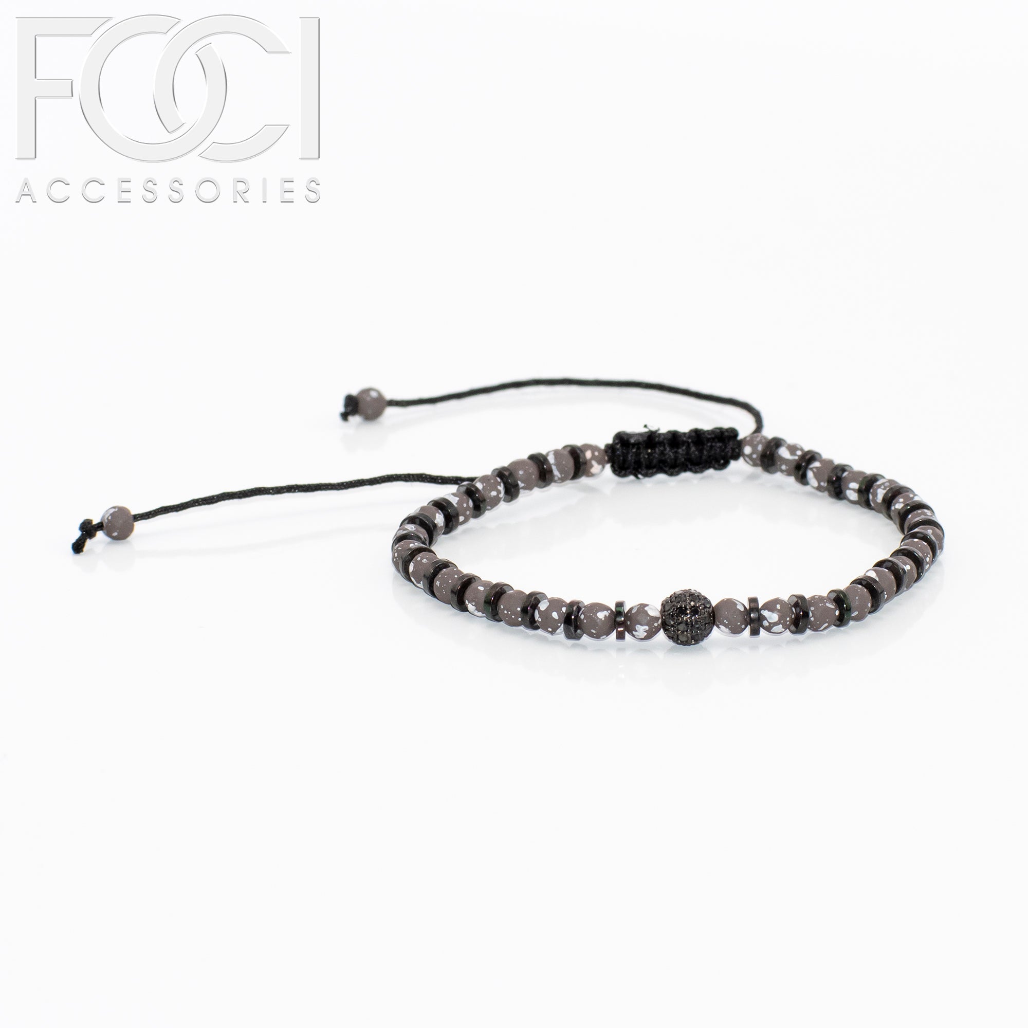 Unisex Beaded Centerpiece Bracelet